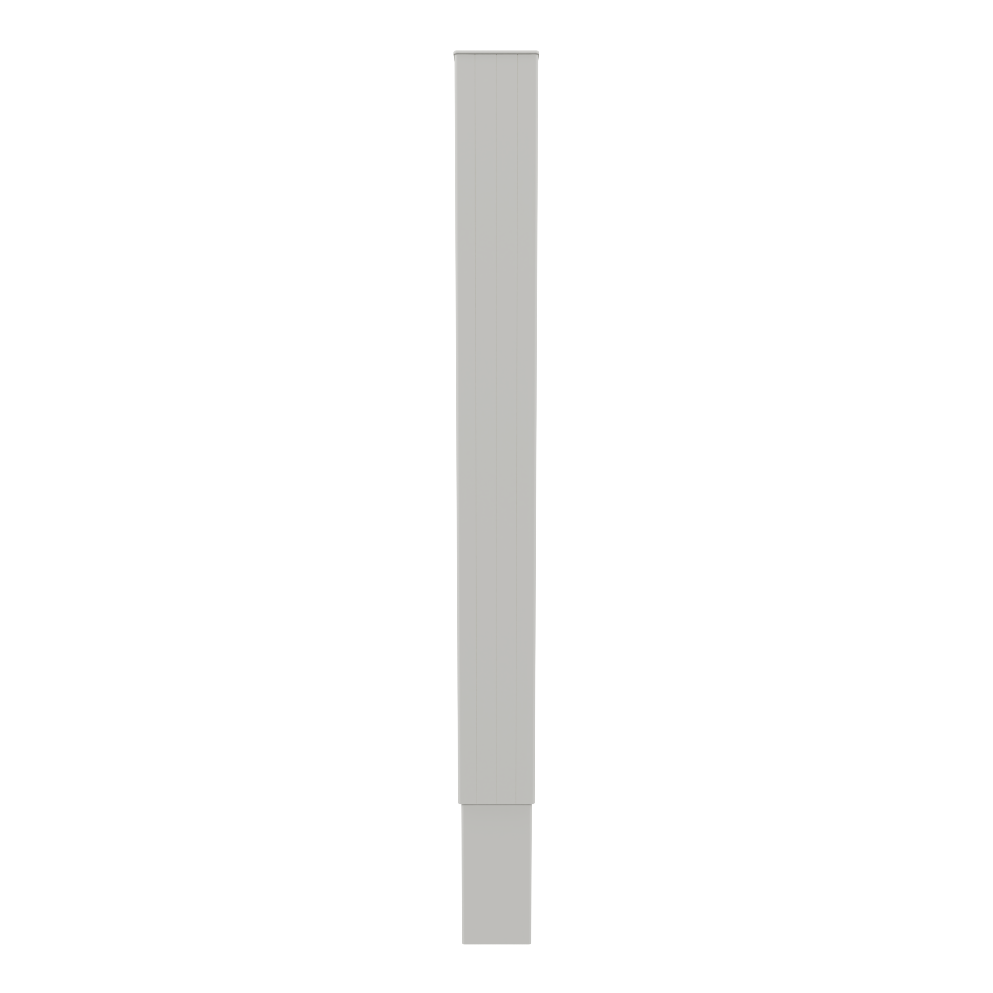 Poste de aluminio para cimentar blanco de 15 x 15 x 250 cm