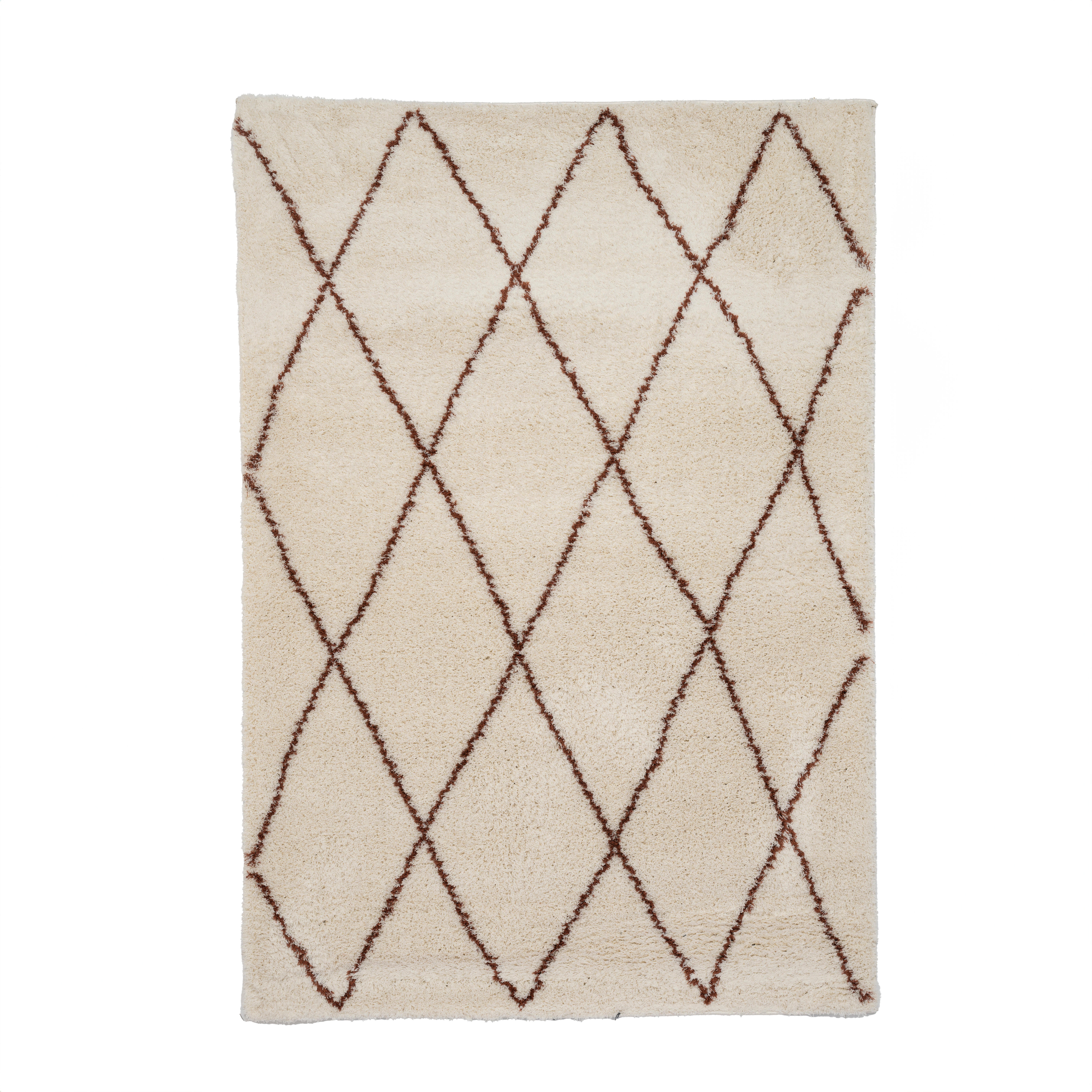 Alfombra poliéster blizz bereber beige, terra 160x230cm