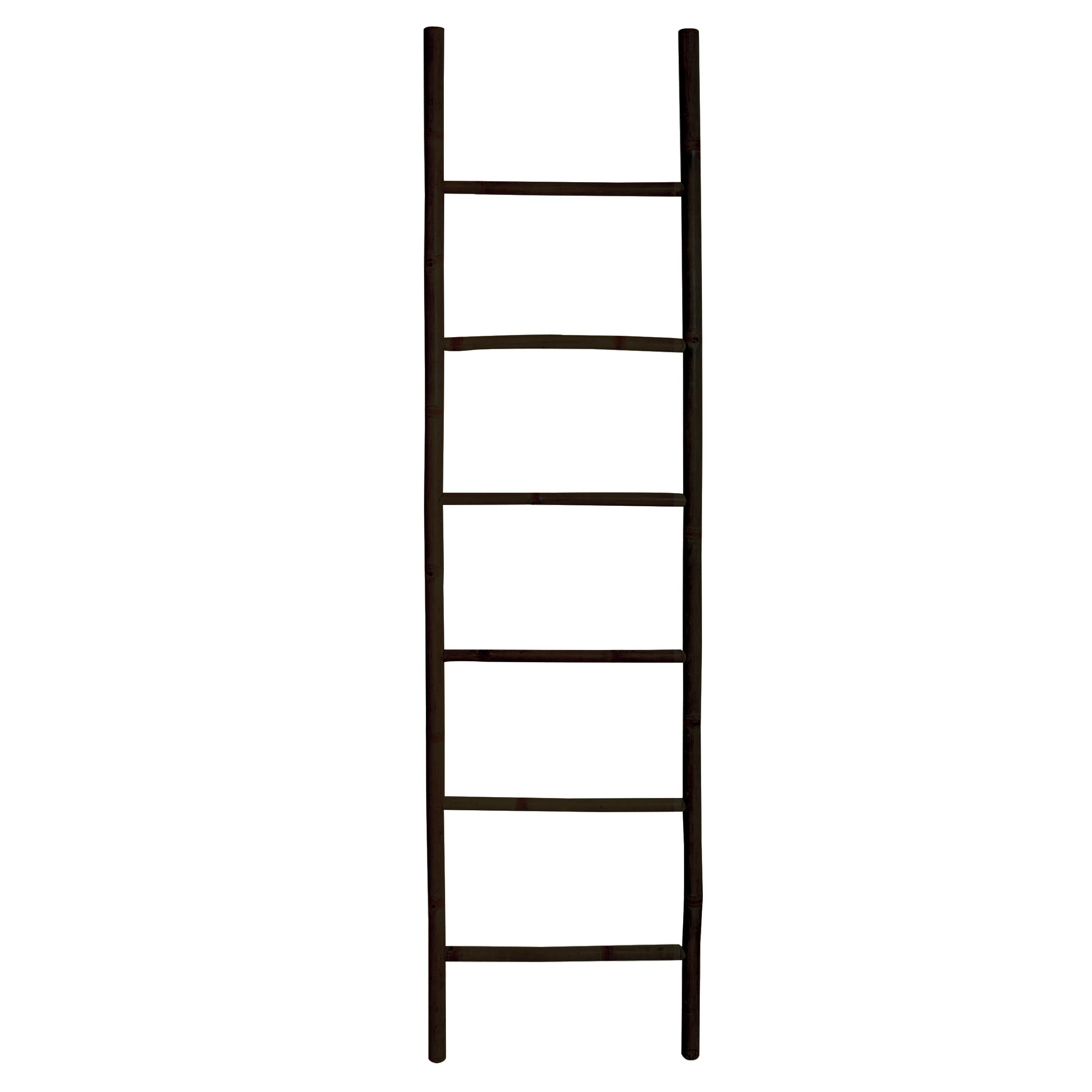 Toallero en escalera tilda bambu negro 50x190 cm de la marca MSV