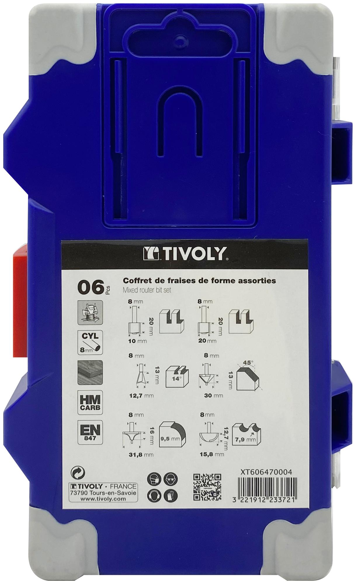 Estuche 6 fresas fresadora mango Leroy Merlin