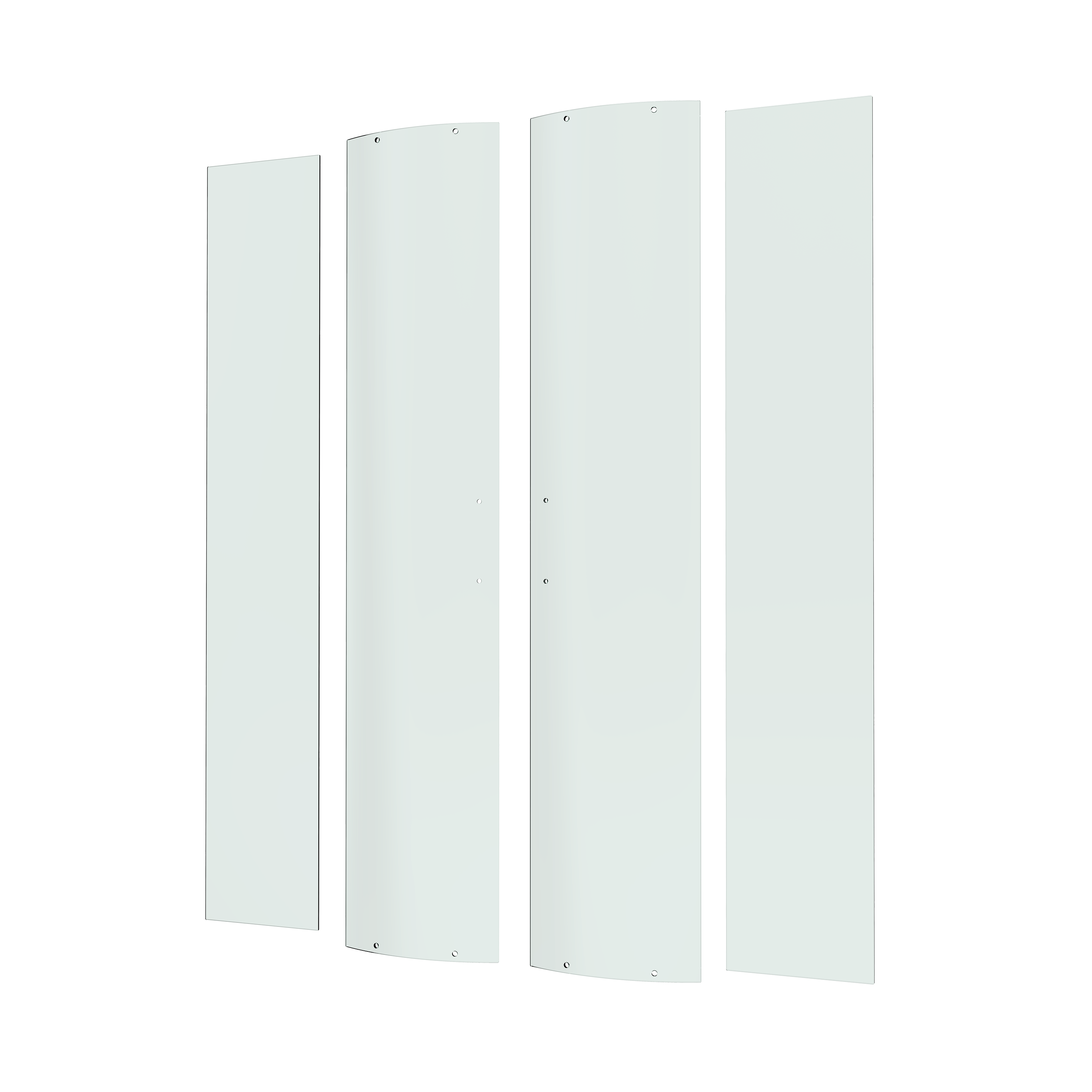 Cristal transparente para mampara curva easy 80x80 cm de la marca SENSEA
