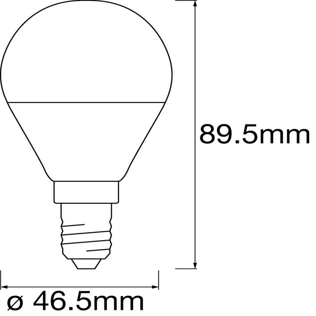 Bombilla inteligente LED E14 470 lúmenes 5W de 2700 a 6500K WiFi