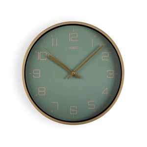 Reloj de pared grande, reloj de pared azul marino para decoración de sala  de estar, reloj de pared silencioso sin tictac, reloj de pared decorativo