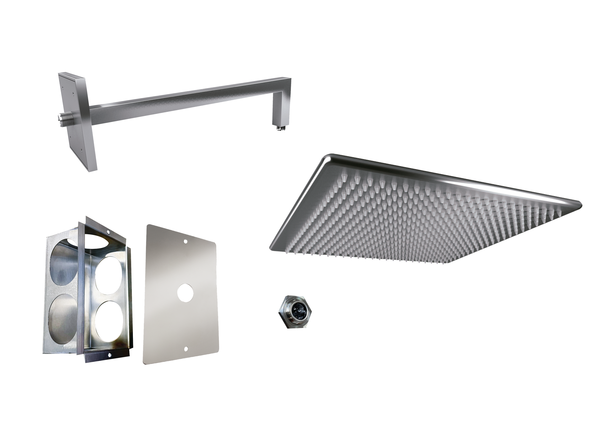 Kit de ducha para piscina pc30s aqa de acero inoxidable de la marca AQA Kit de ducha para piscina pc30s aqa de acero inoxidable de la marca AQA