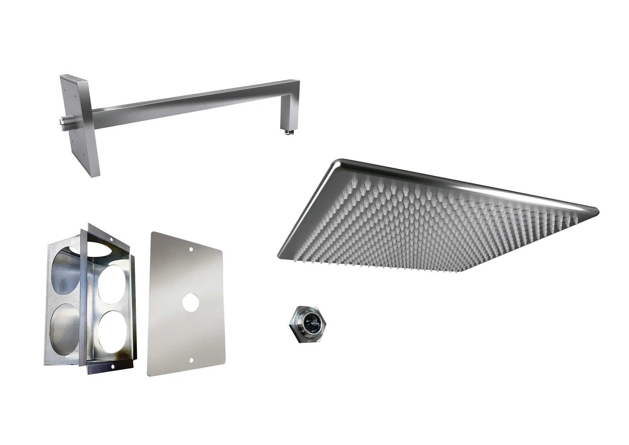 Kit de ducha para piscina pc40s aqa de acero inoxidable de la marca AQA