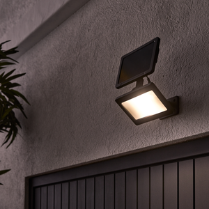 Luces para exteriores con sensor de movimiento, 3 modos de iluminación LED  integrados, luces de porche integradas de 1200 lúmenes, luz de pared