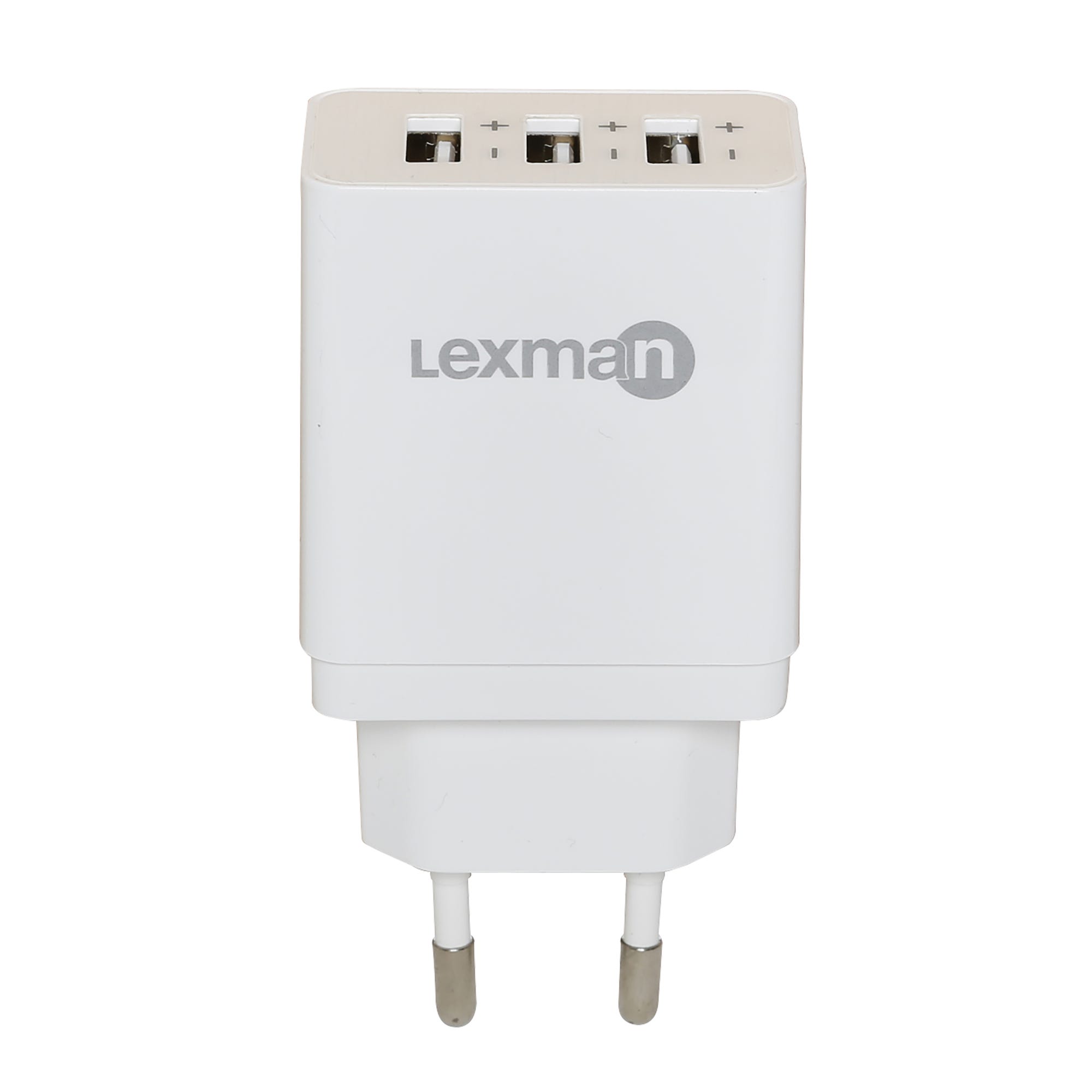 Cargador con 3 USB de carga rápida LEXMAN
