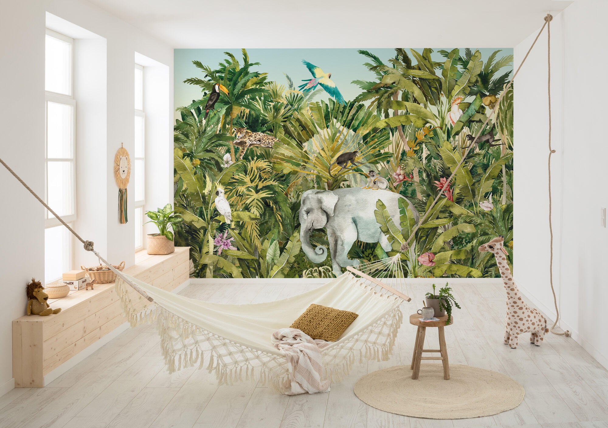 Mural jungle expedition de 350 x 250 cm