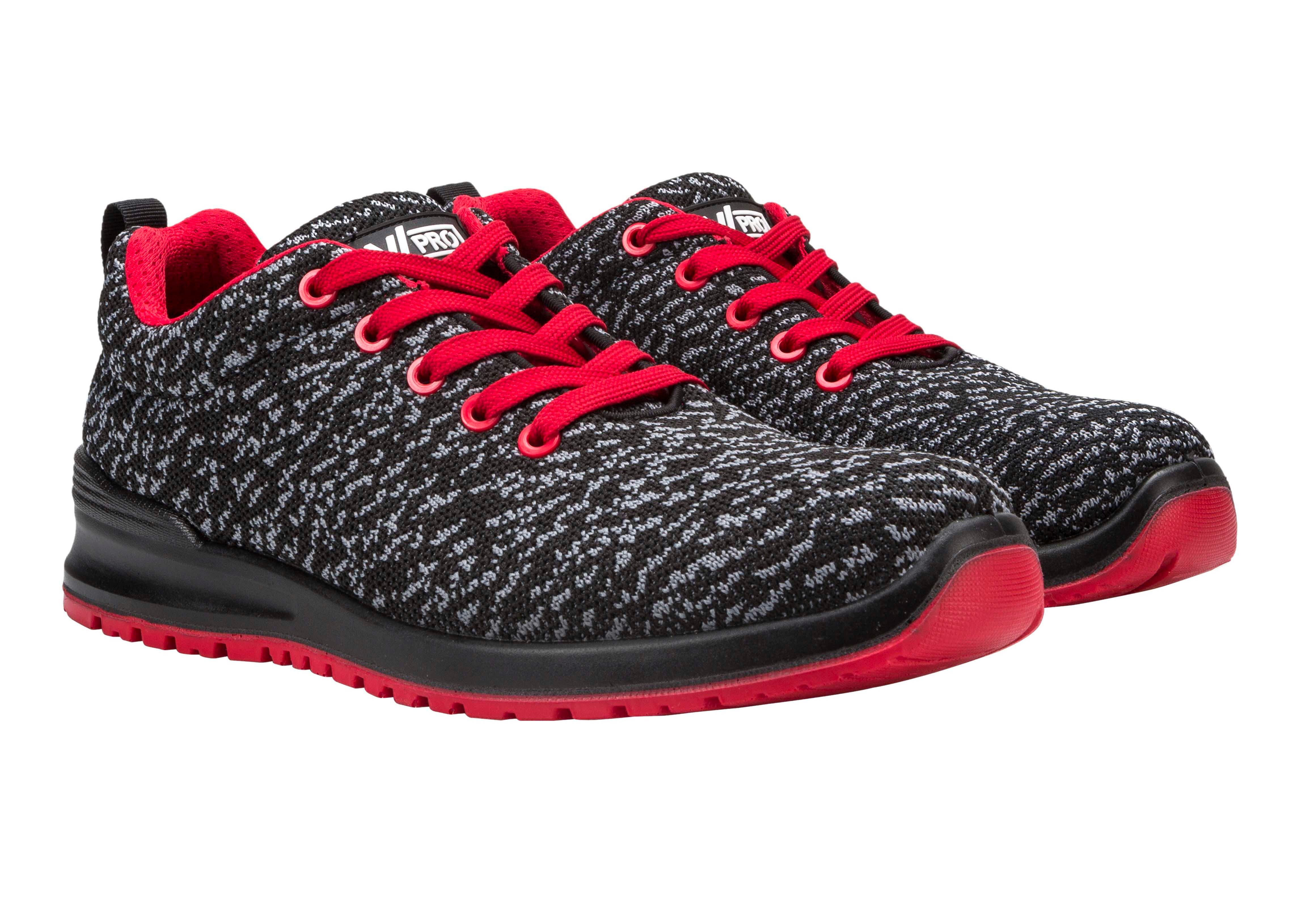 Zapato s1psrc metal rojo/negro t39