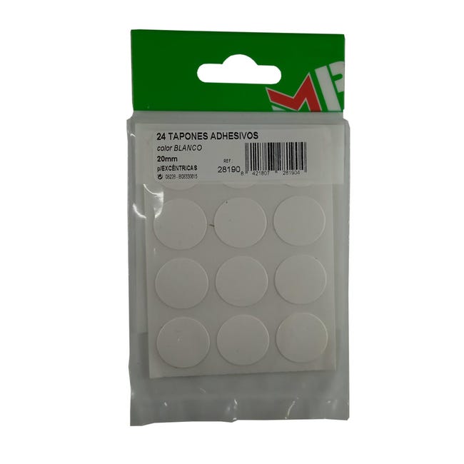 regular cera Ganar 24 embellecedores adhesivos de color blanco D20MM | Leroy Merlin