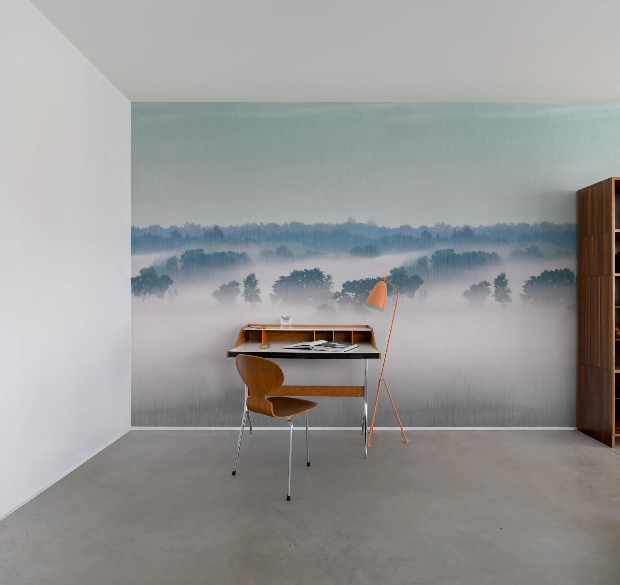 Mural niebla bosque de 212 x 212 cm