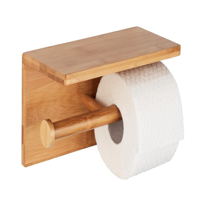 Portarrollos papel higienico de madera reciclada - Artesanum