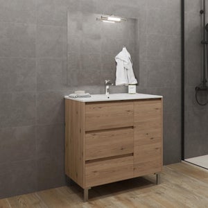 Mueble de baño con lavabo Komplett blanco 200x45 cm