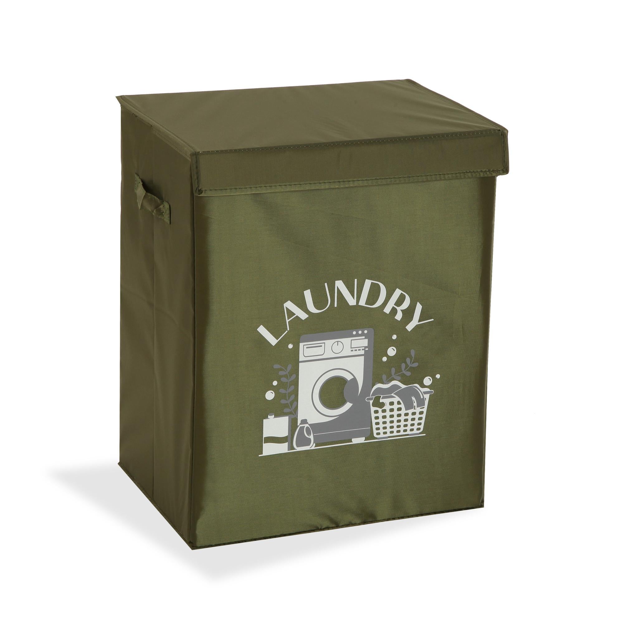 Cesto de ropa verde l de la marca VERSA Cesto de ropa verde l de la marca VERSA