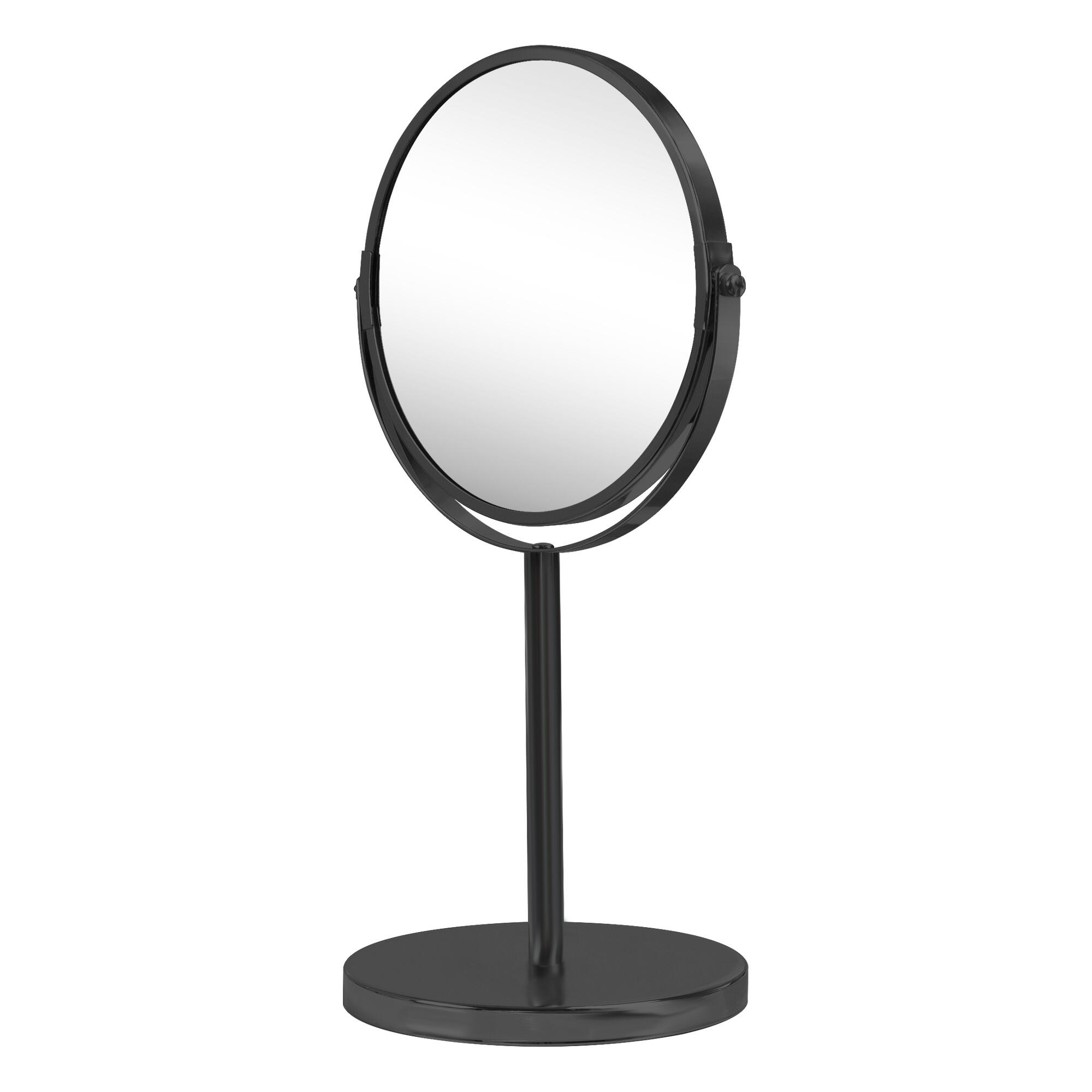Espejo cosmético de aumento x5 negro