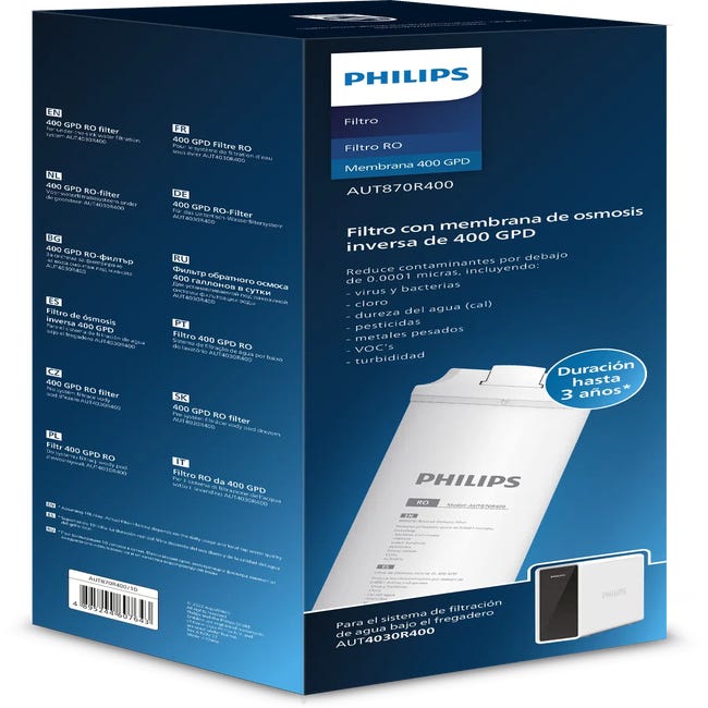 Philips Accesorios - Filtro RO de repuesto 4 en 1 AUT780/10
