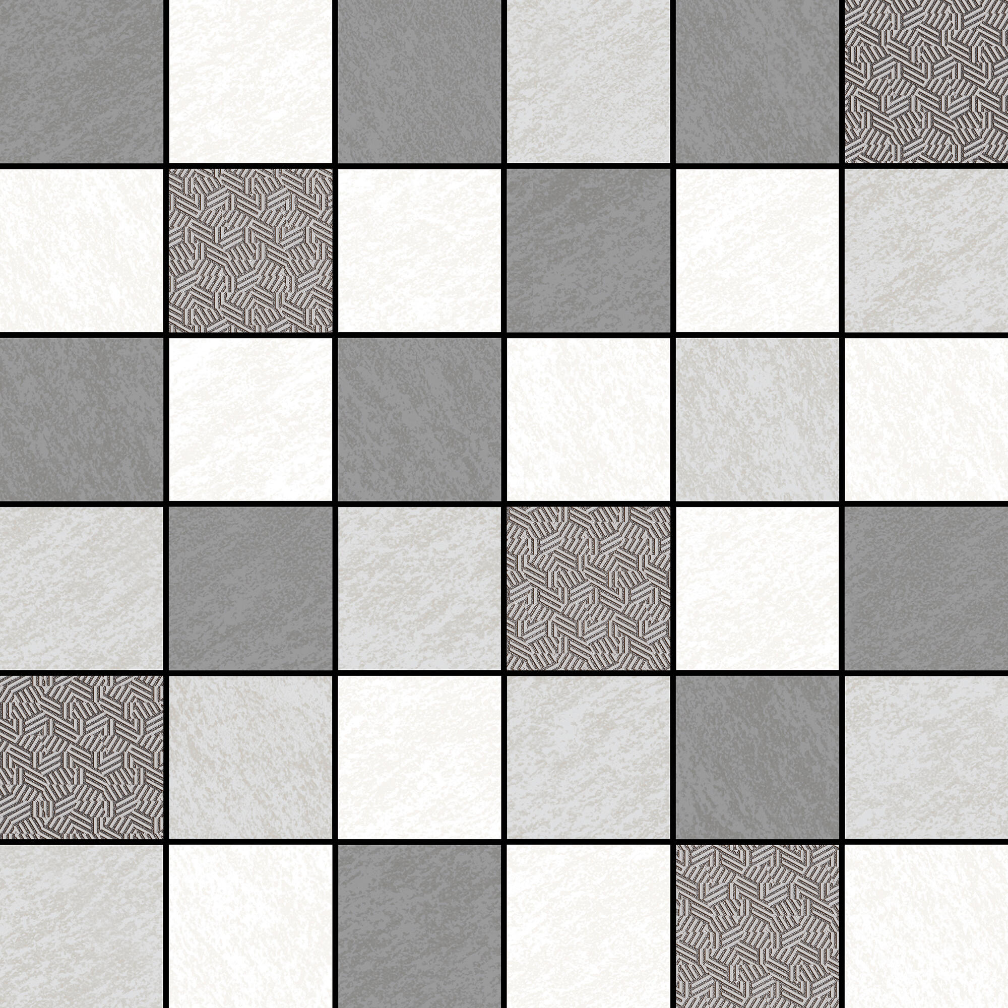 Mosaico cerámico zen gris 30x30 cm 0,9 m²/caja