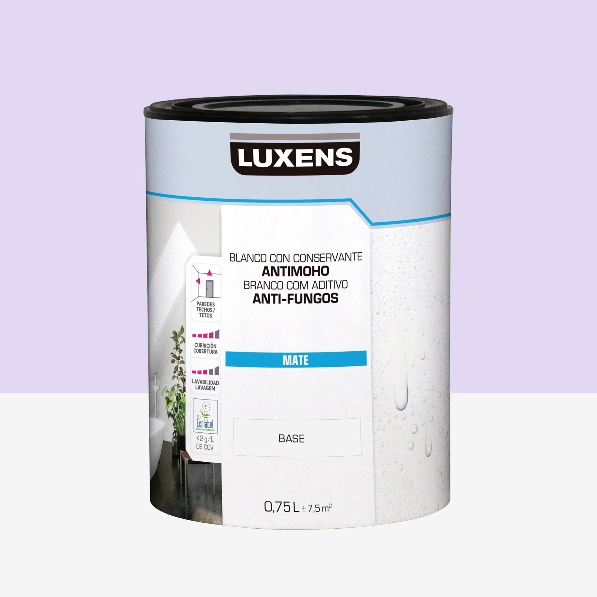 Pintura de interior luxens color a tu gusto lila medio luminoso mate 0.75l