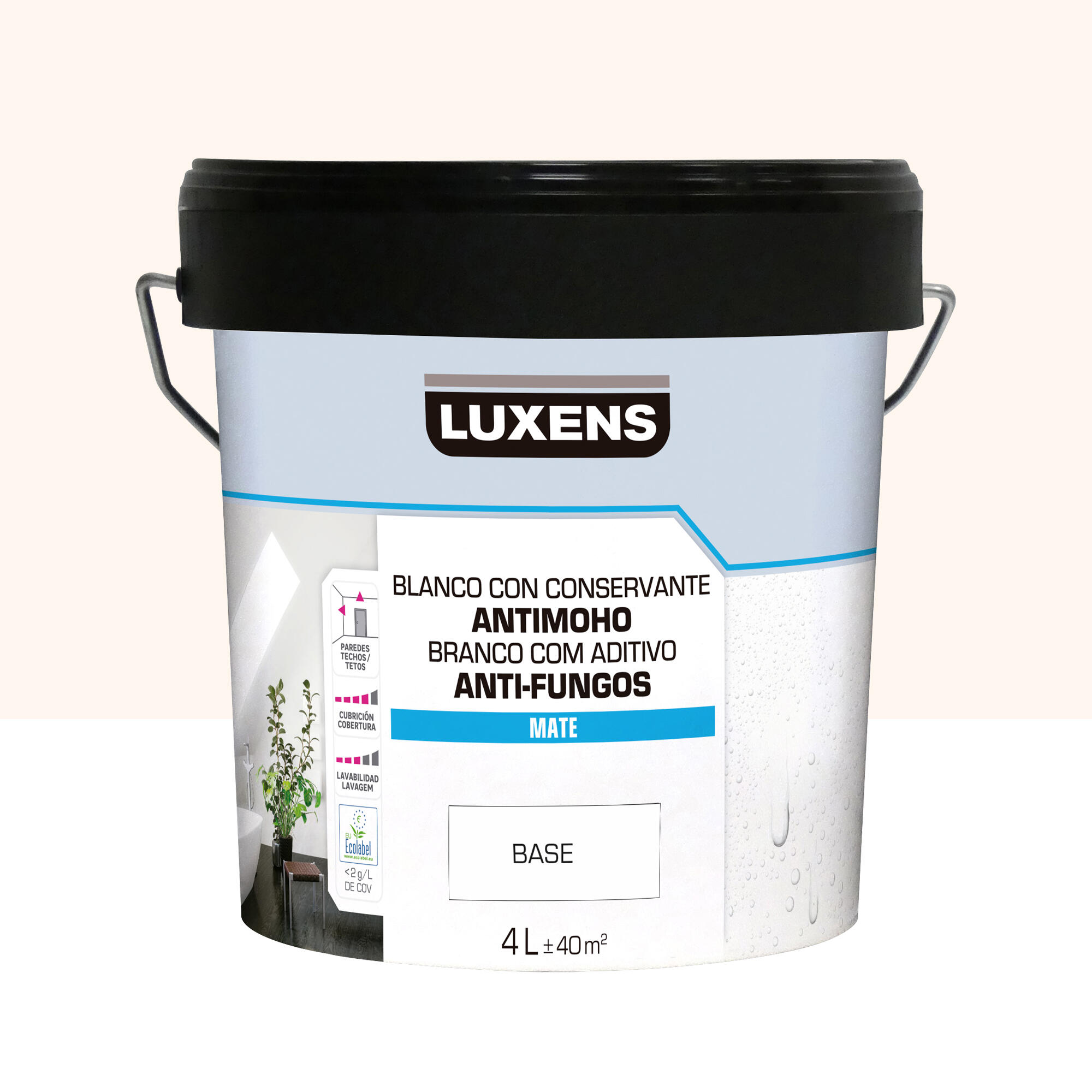 Pintura de interior luxens mate 0510-y80r 4l