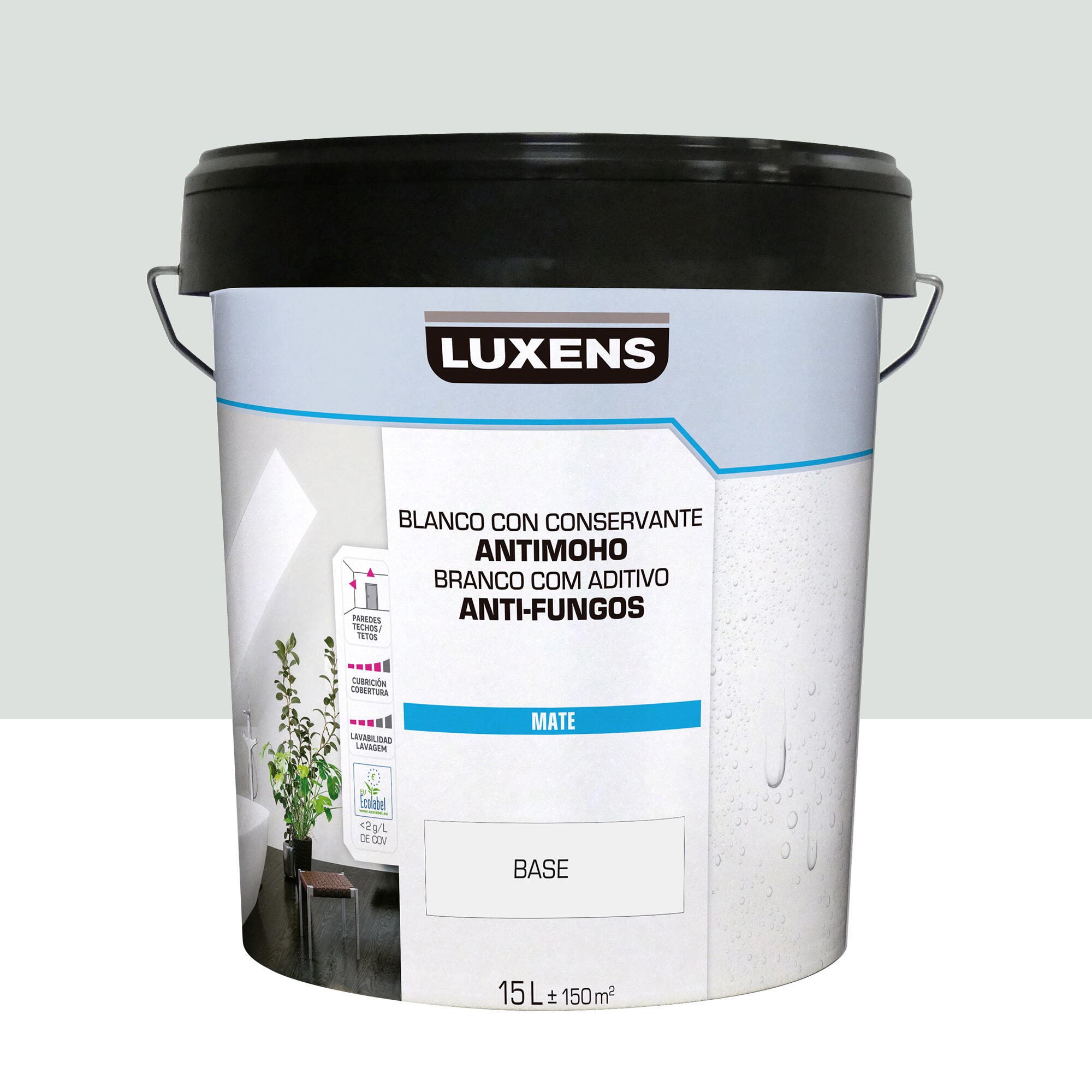 Pintura de interior luxens mate 1500-n 15l