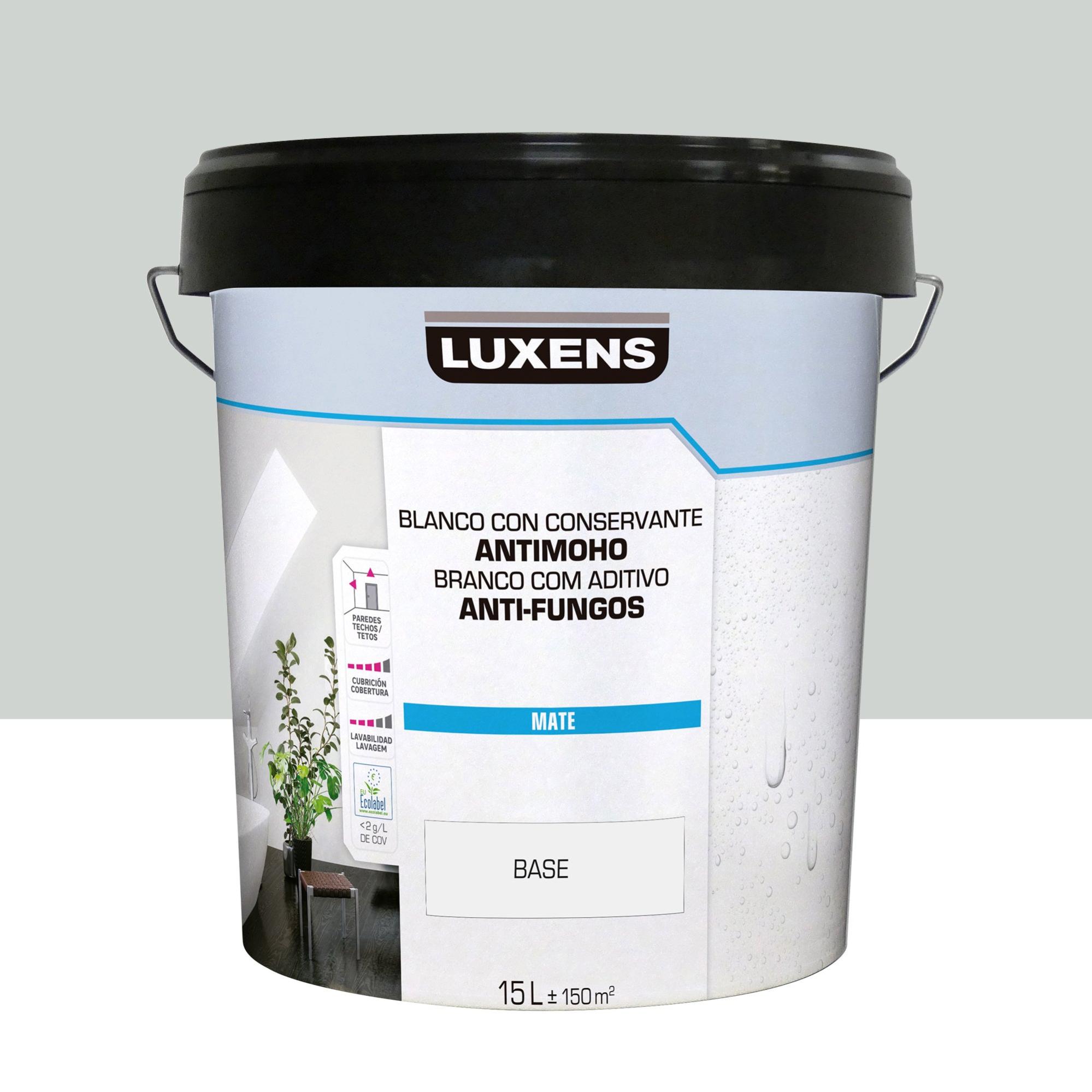 Pintura de interior luxens color a tu gusto gris plata pastel luminoso mate 15l