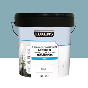 Pintura interior antimoho mate LUXENS 15l+20% gratis blanco