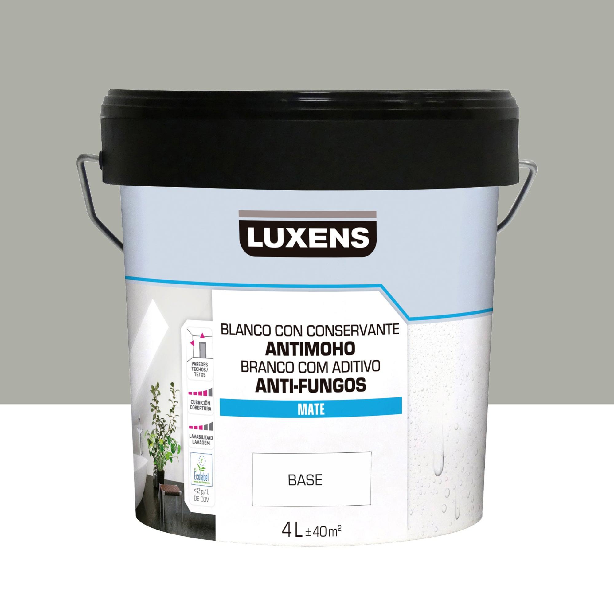 Pintura de interior luxens color a tu gusto gris muy intenso oscuro mate 4l