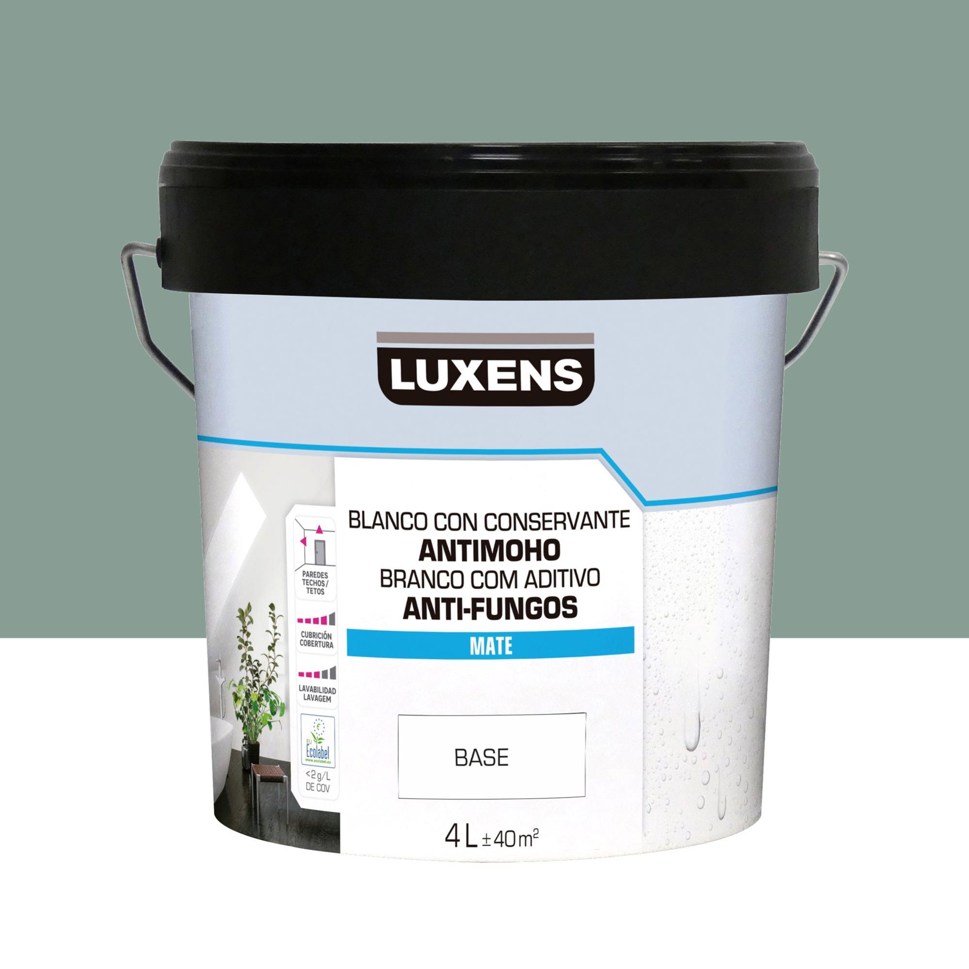 Pintura de interior luxens color a tu gusto verde laurel intenso oscuro mate 4l