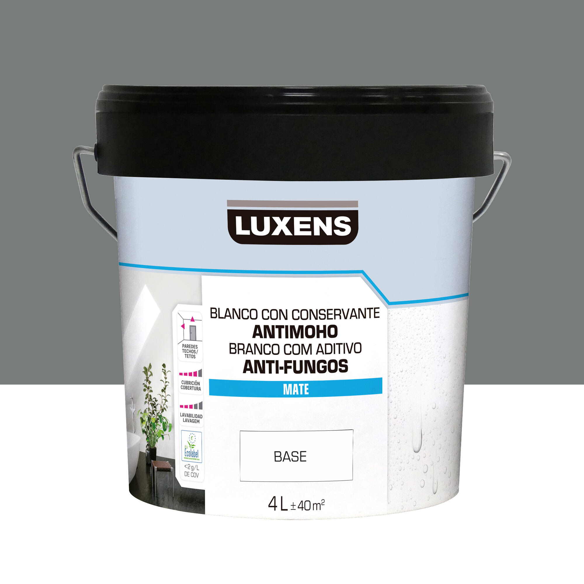 Pintura de interior luxens mate 6000-n 4l