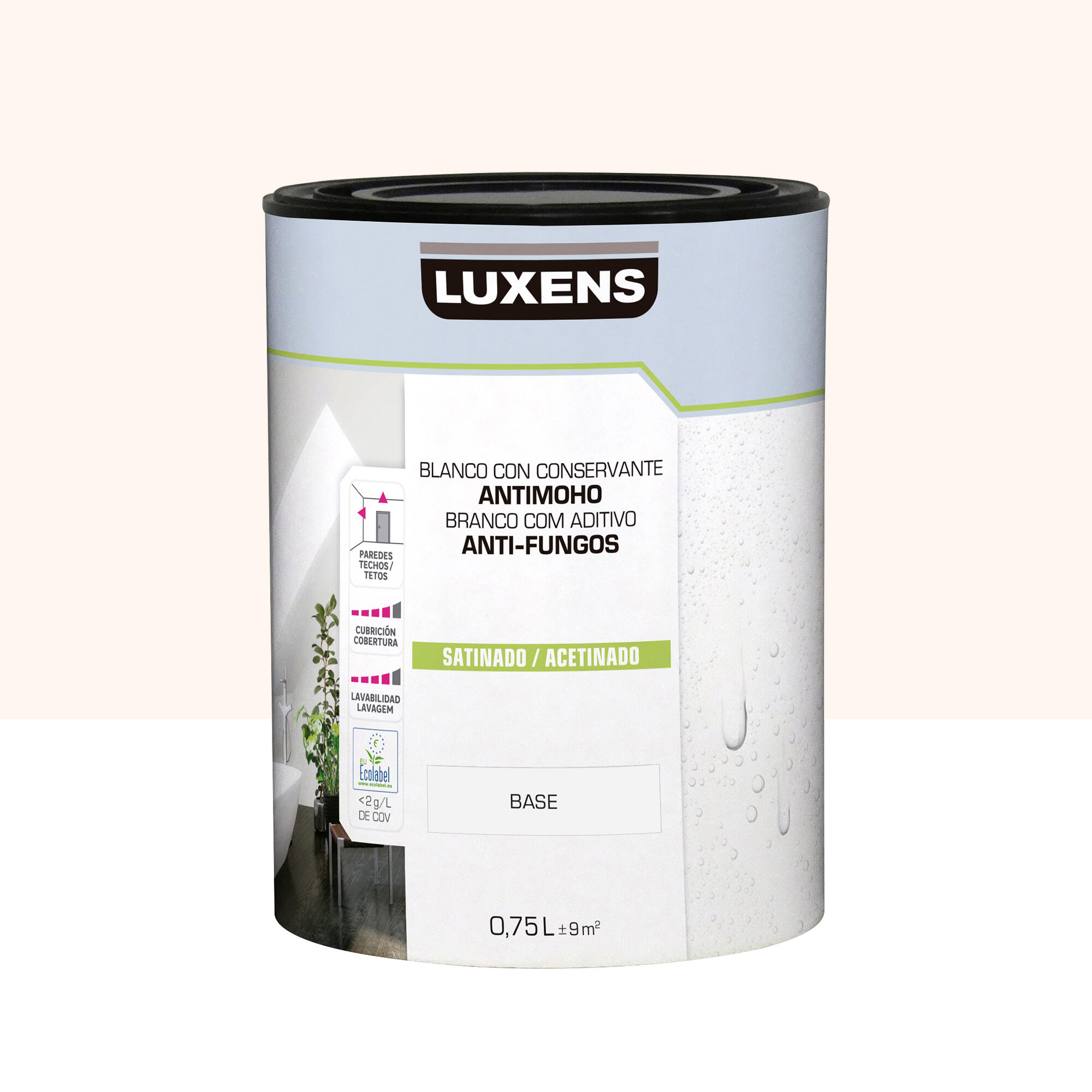 Pintura de interior luxens satinado 0510-y80r 750ml