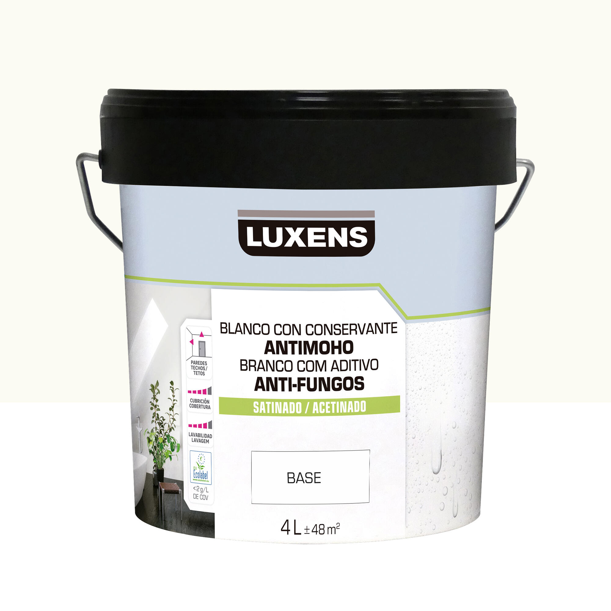 Pintura de interior luxens satinado 0603-y40r 4l