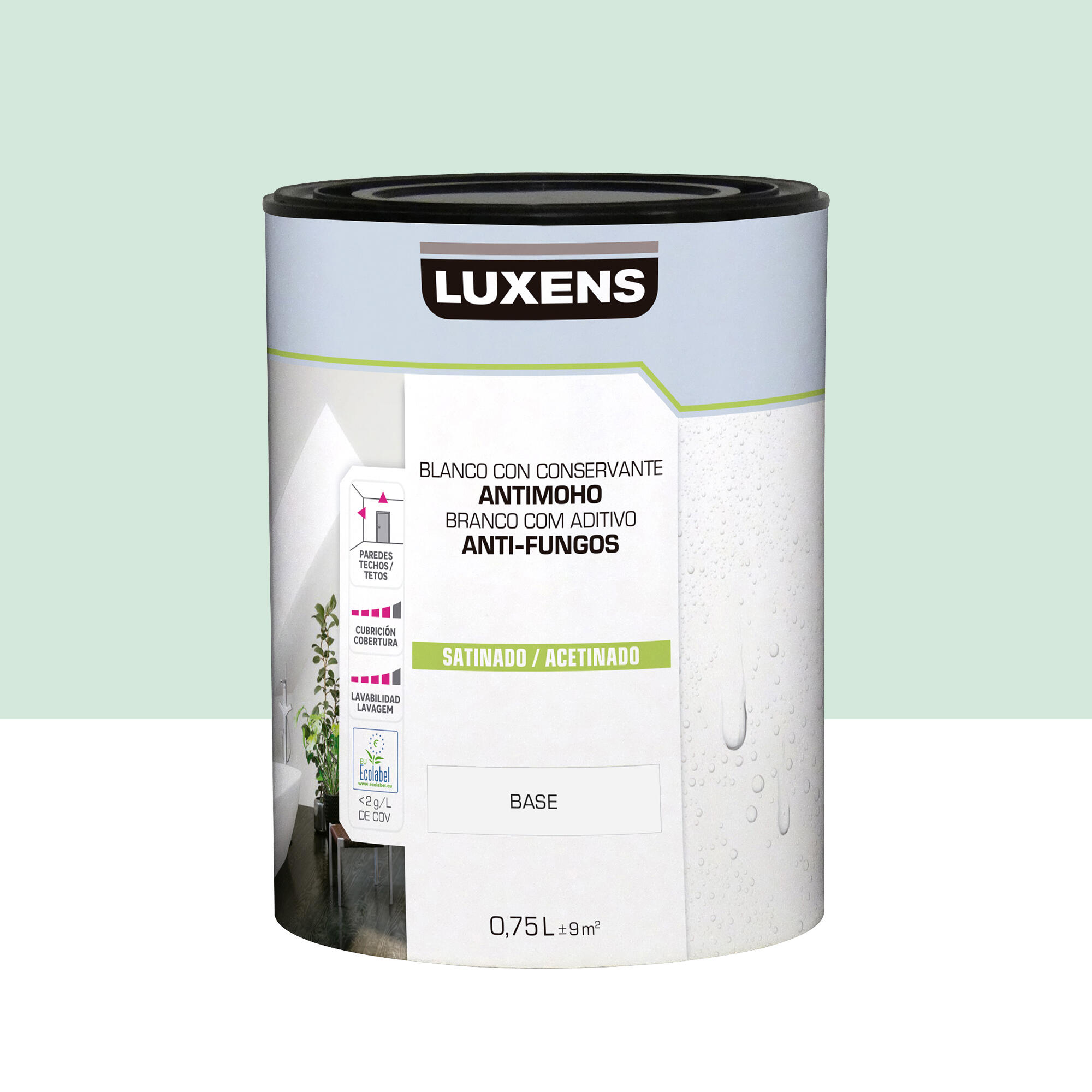Pintura de interior luxens satinado 1010-g 750ml