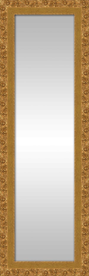 Espejo enmarcado Metal ovalado dorado 90 x 42.5 cm