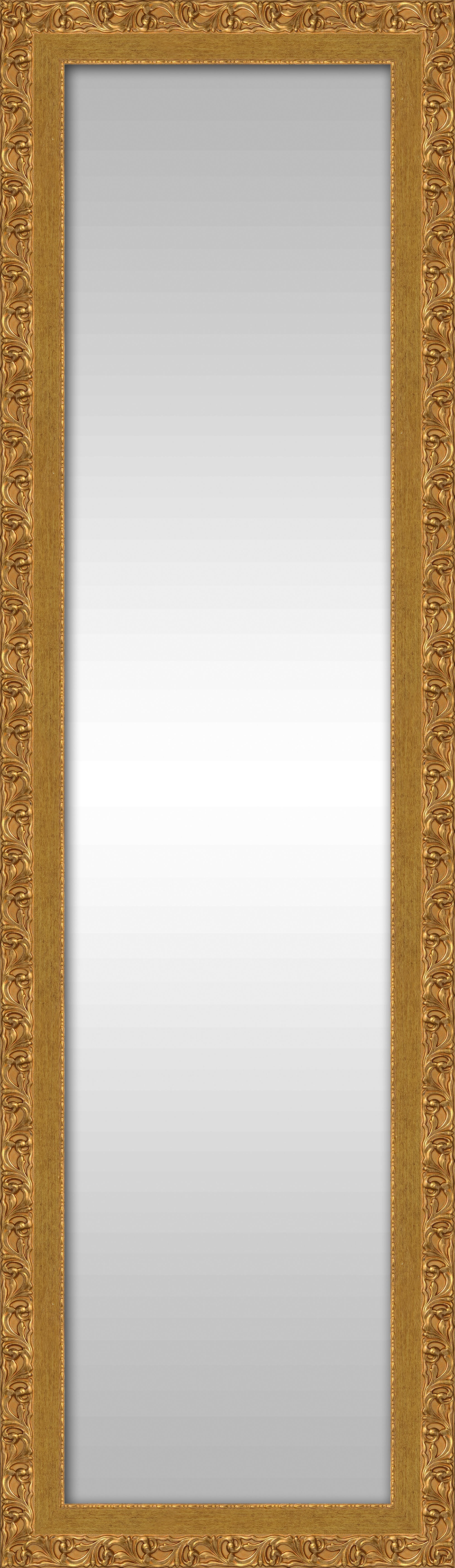 Espejo enmarcado rectangular romantique dorado 170 x 50 cm