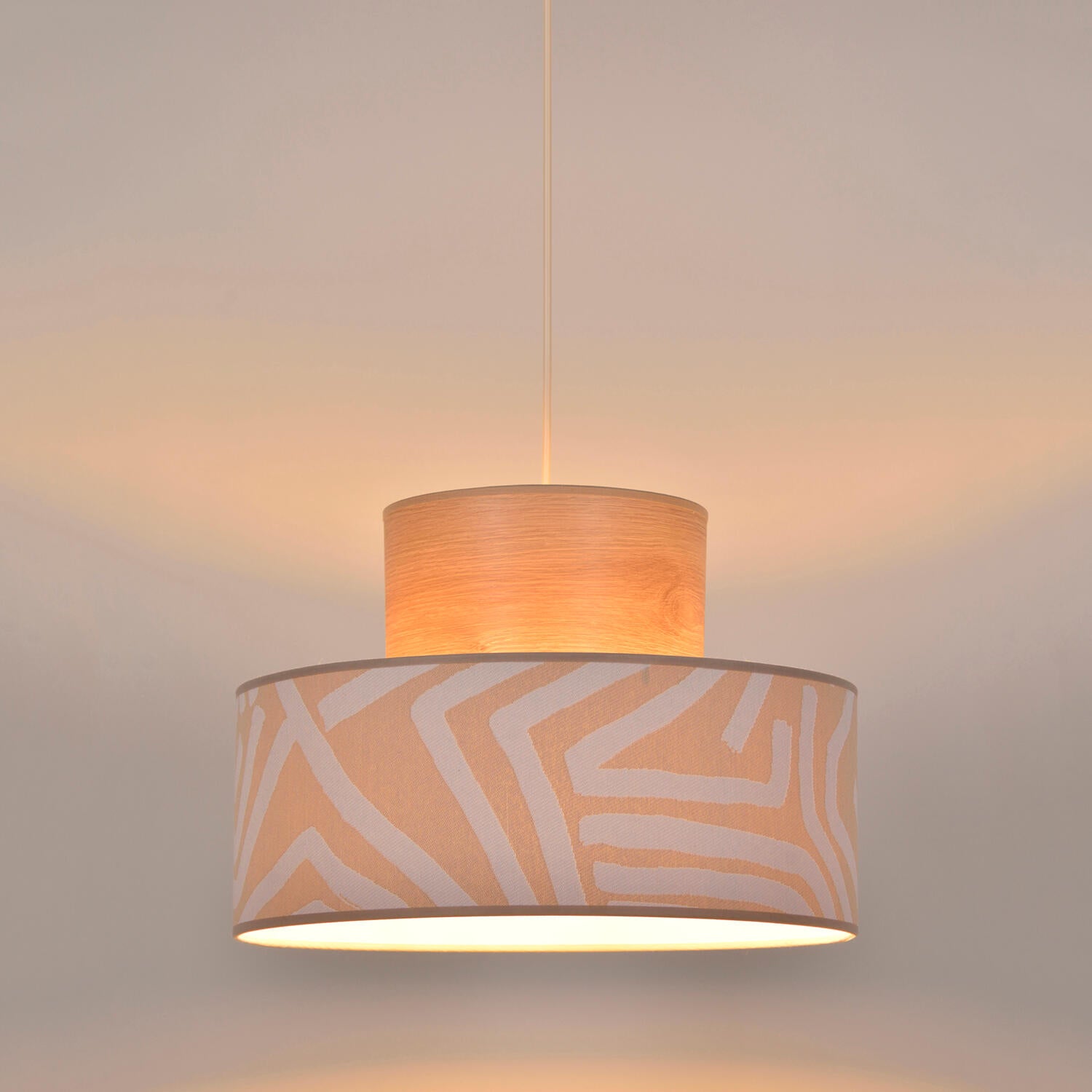 Lámpara de techo nairobi blanco e27 38 cm