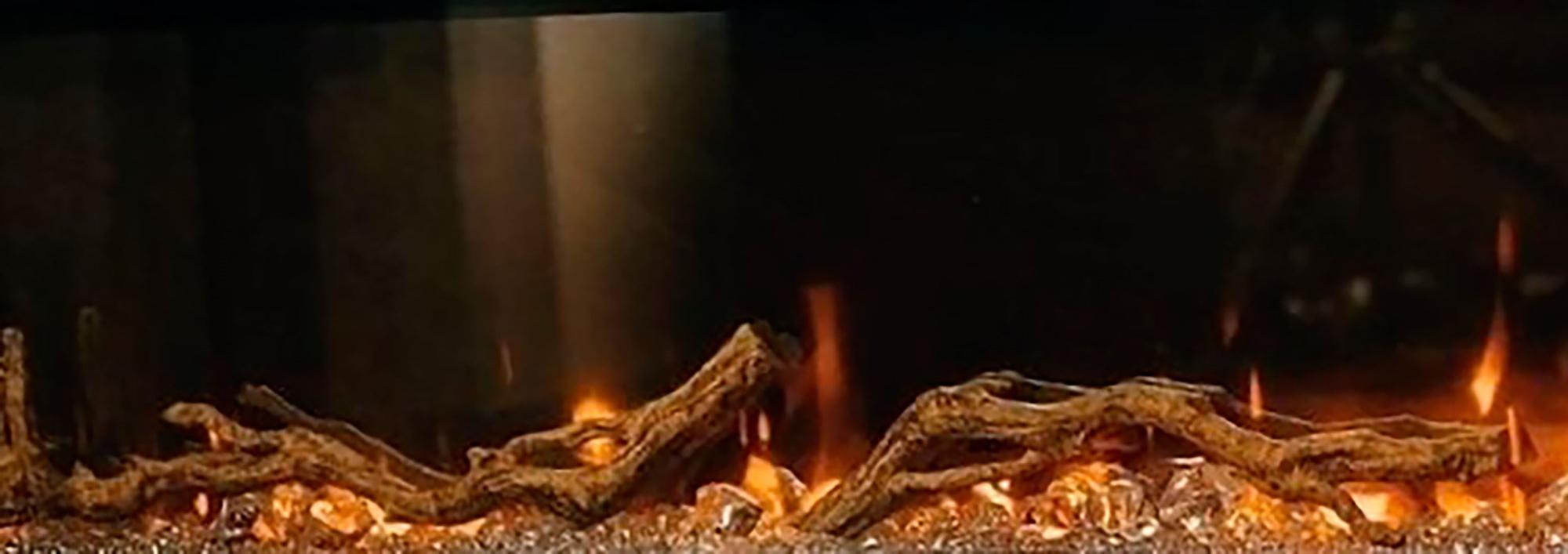 Leños decorativos para chimenea eléctrica prism 34 y 50