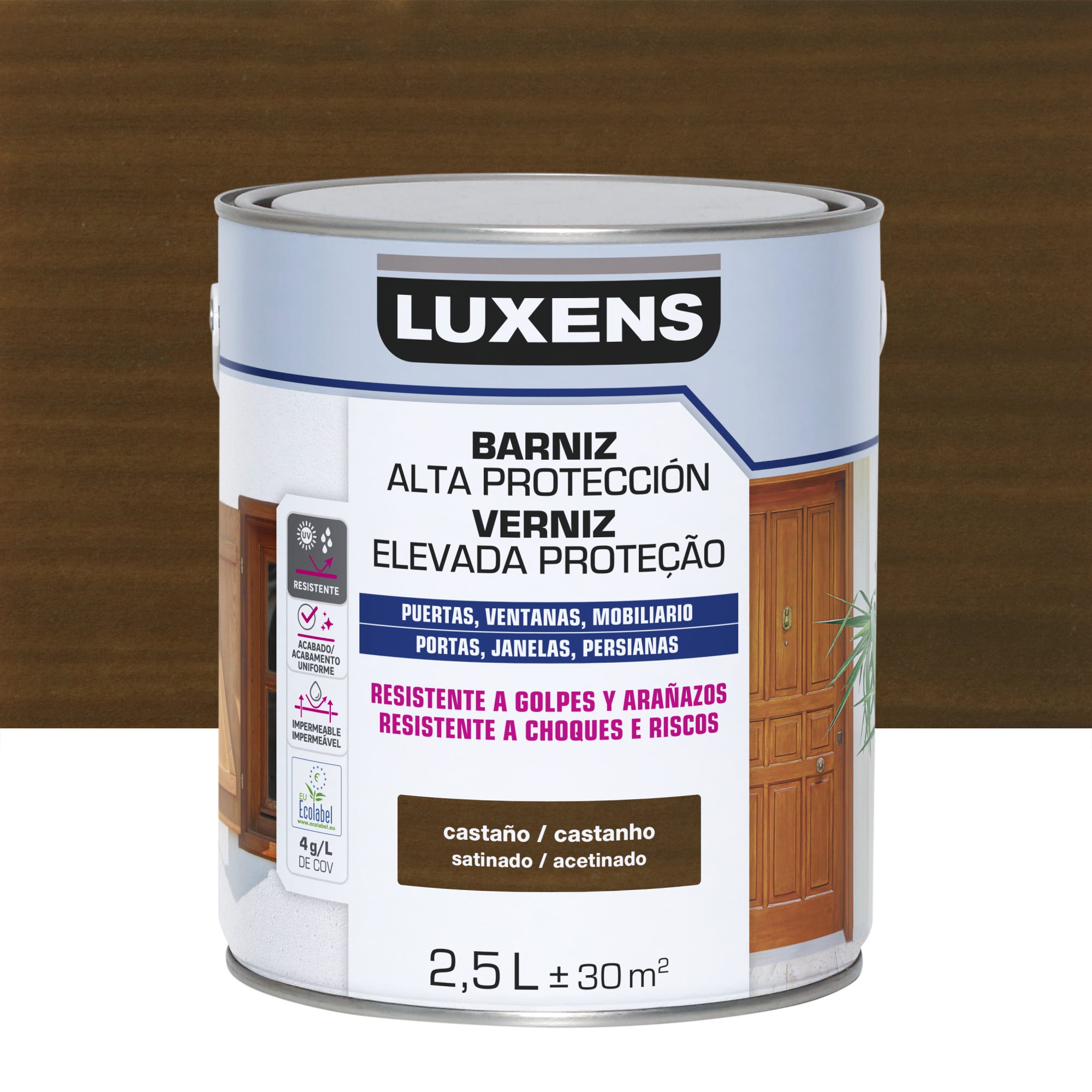 Barniz Exterior Al Agua Satinado LUXENS 2 5l Casta o Leroy Merlin barniz-exterior-al-agua-satinado-luxens-2-5l-casta-o-leroy-merlin