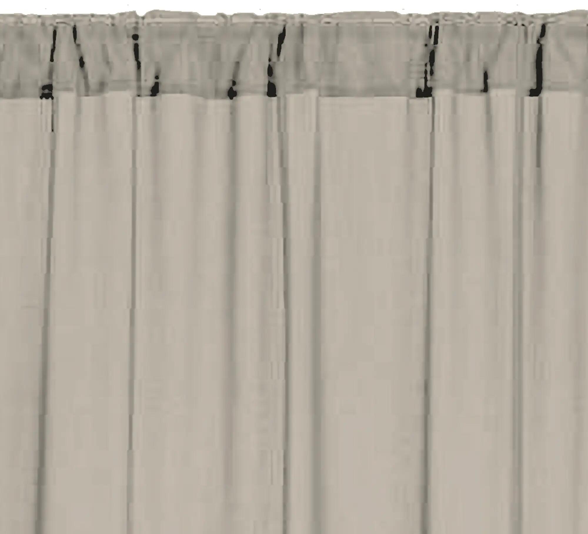 Cortina cinta y trabilla Opaca Acústica Belice liso marrón de 140x270cm