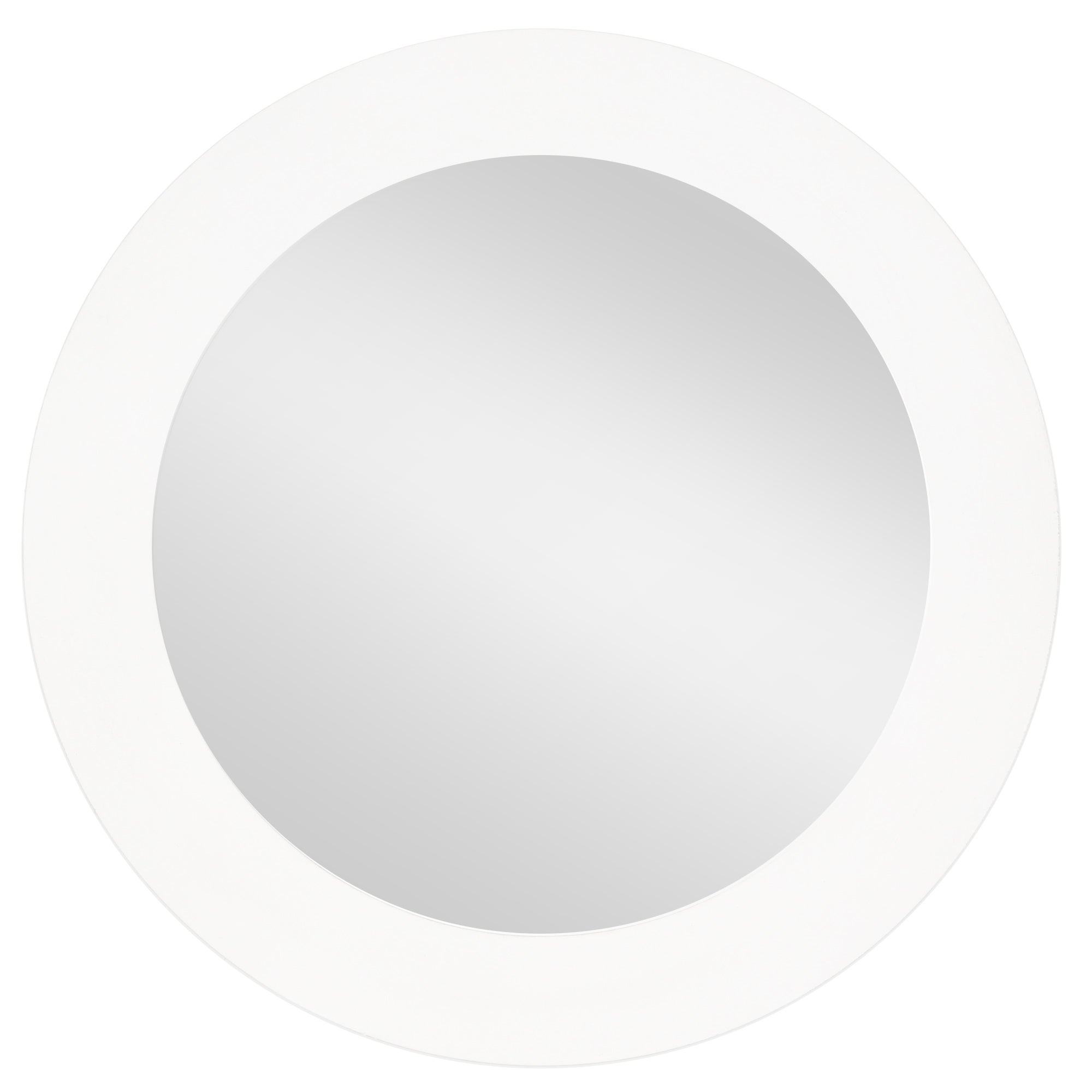 Espejo decorativo circular liso 10 cm blanco