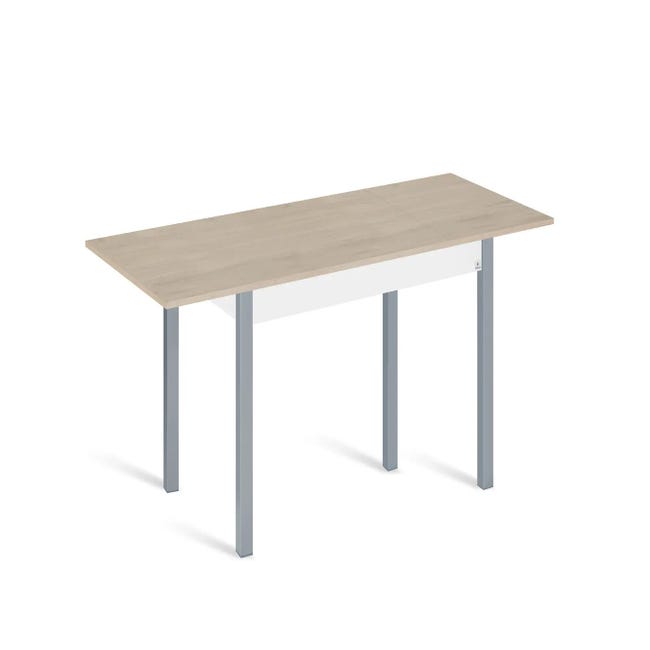 Mesa cocina extensible blanca de madera 110x70. Envío gratis