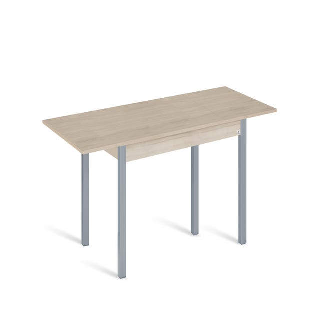 Mesa cocina extensible madera GUARANI de 110 a 170 cm blanco