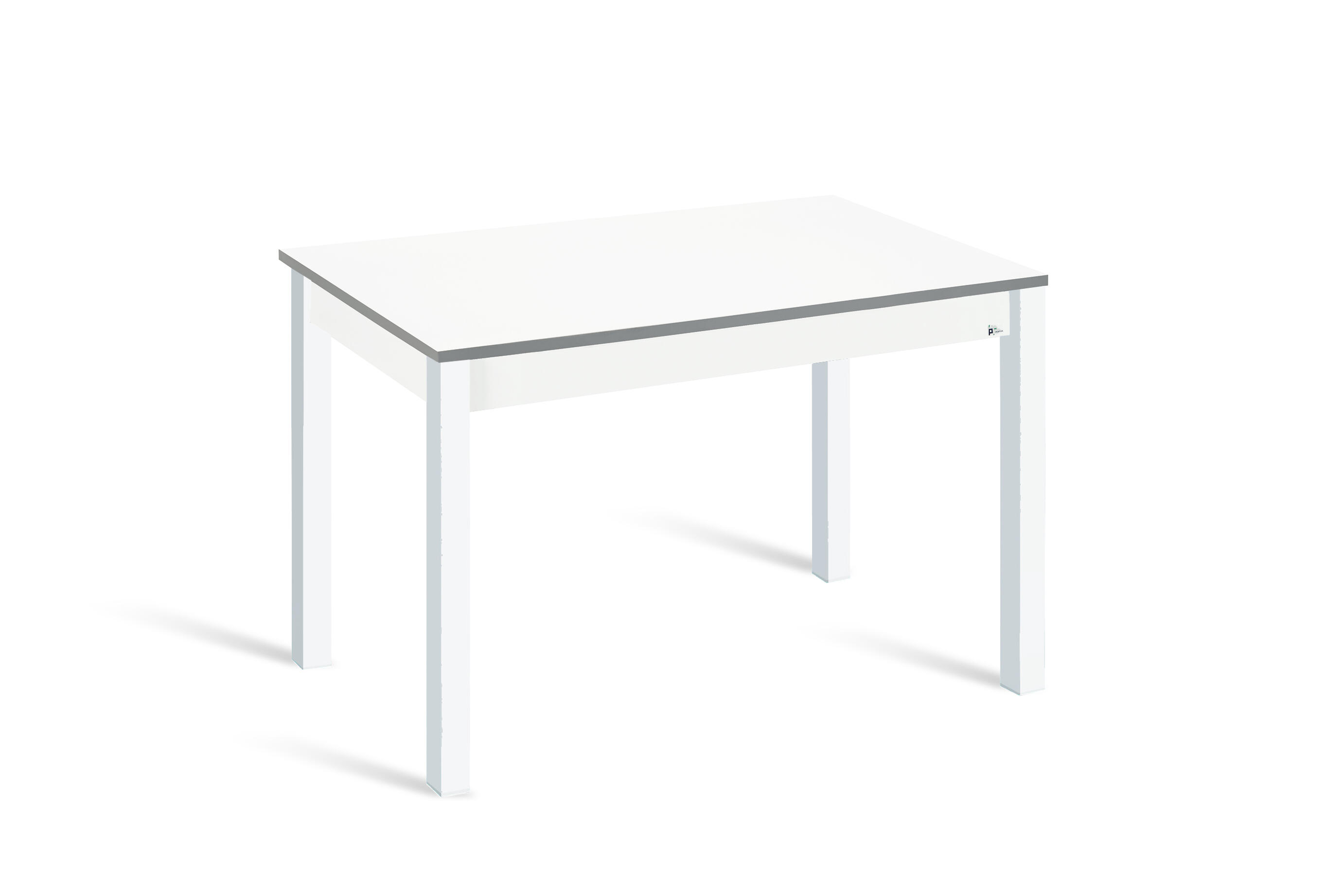 Mesa de cocina fija syl 100x60 cm color blanco/gris