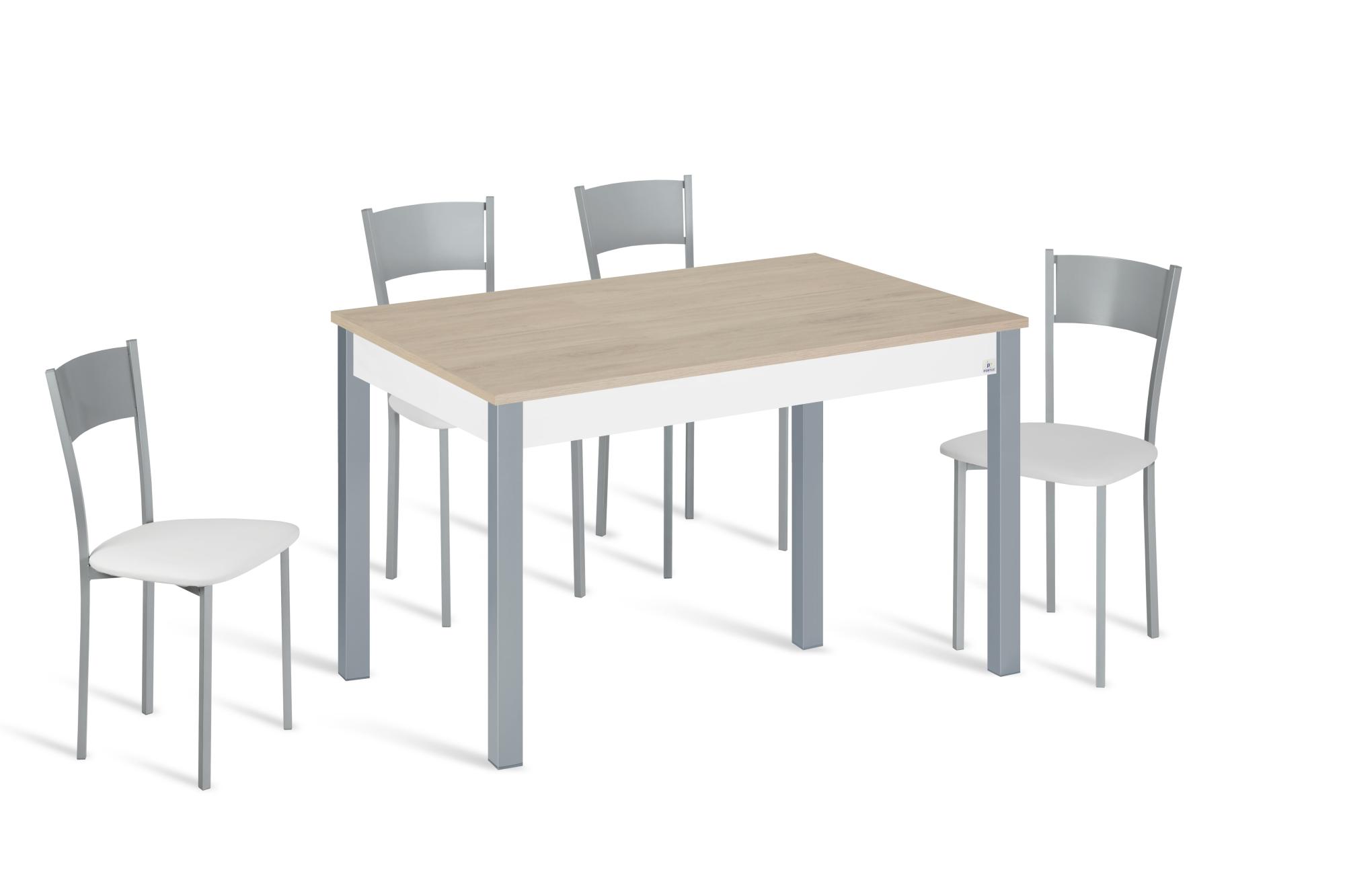 Mesa de cocina fija syl 120x80 cm color roble