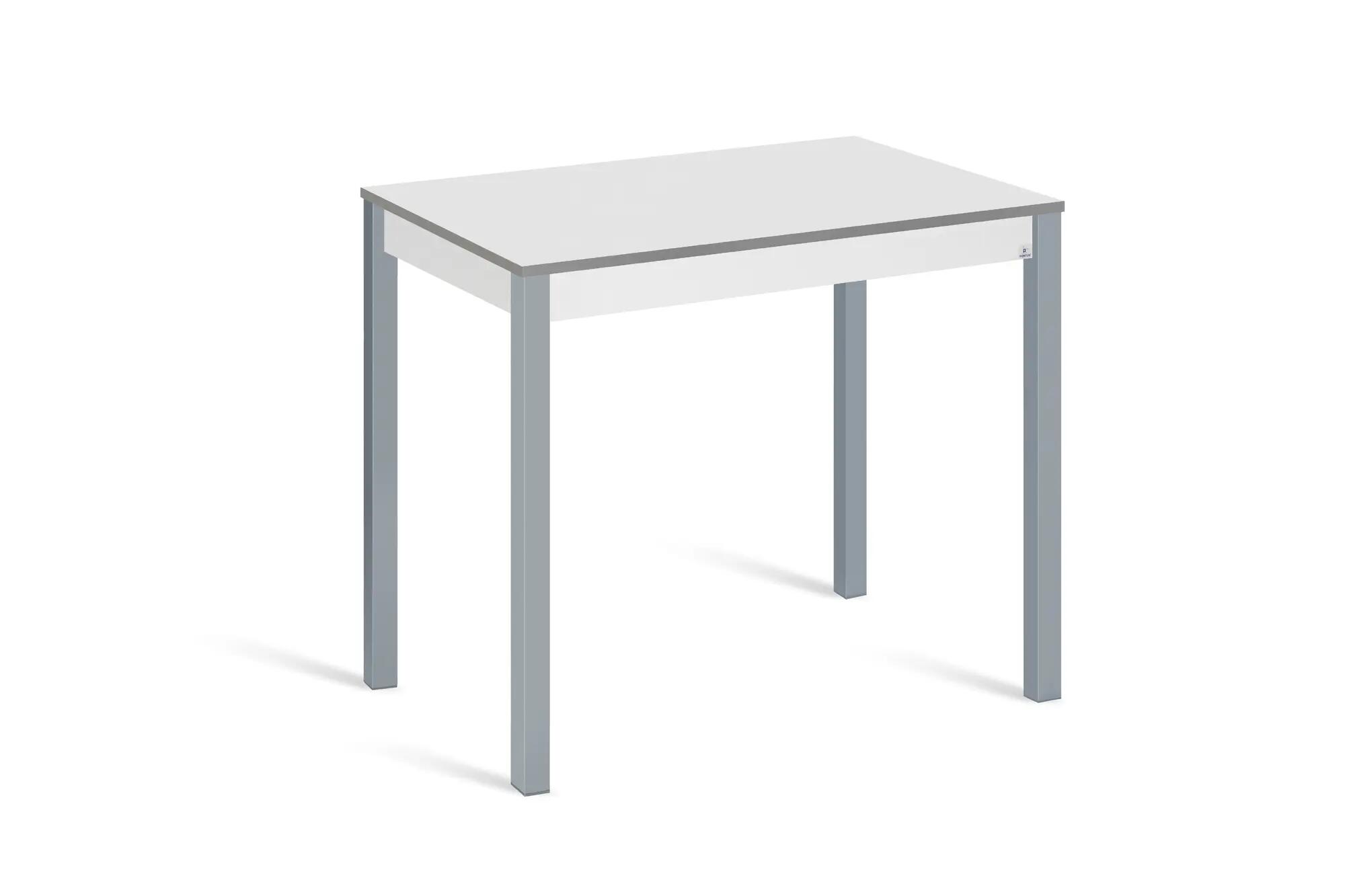 Mesa de cocina fija lina 100x60 cm color blanco/gris