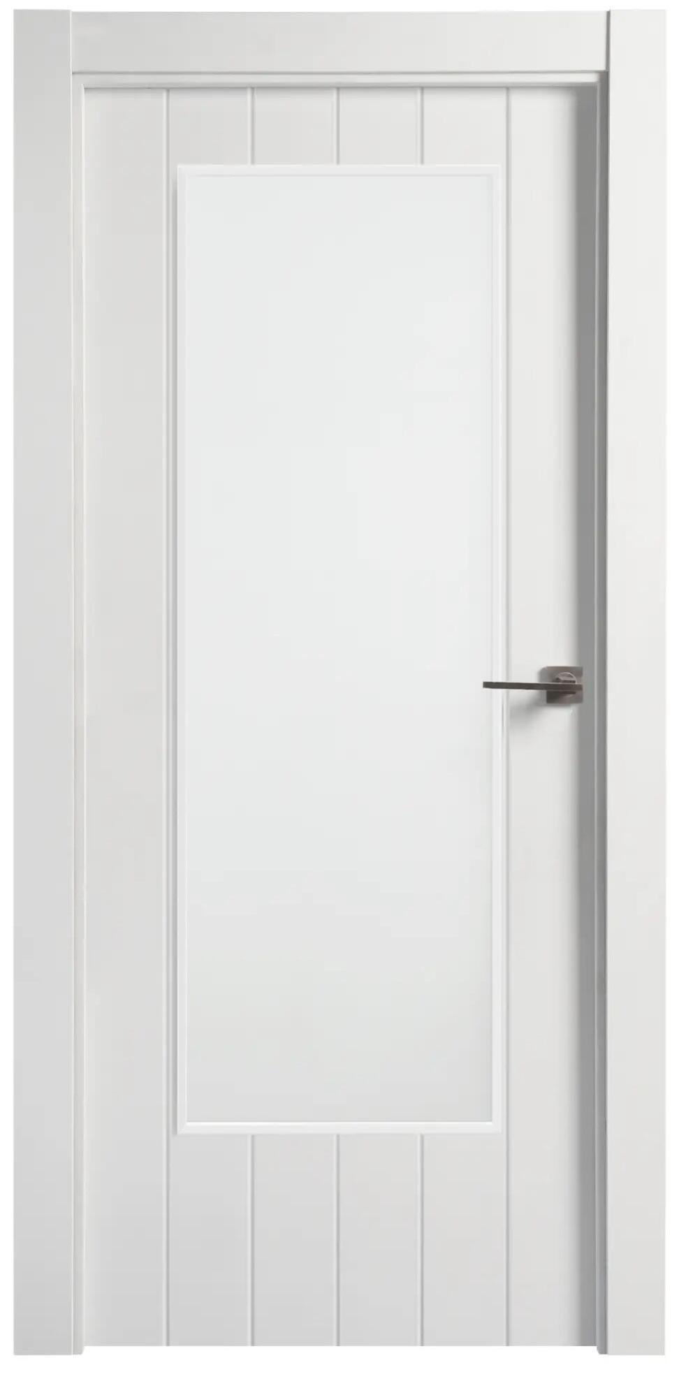 Puerta de interior chicago blanco izquierda con cristal de 72.5cm de la marca Sin marca