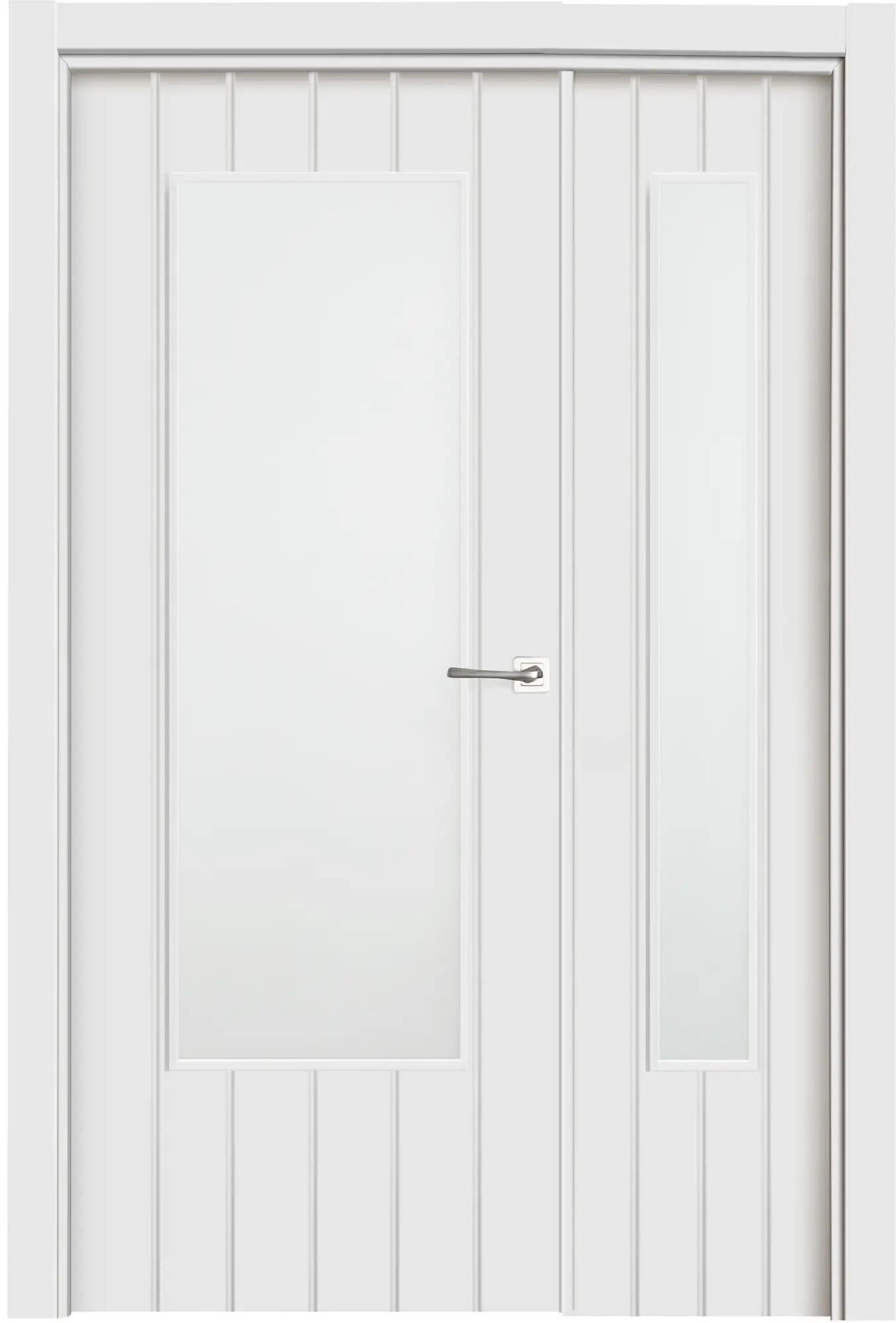 Puerta doble de interior chicago blanco izquierda con cristal de 115cm de la marca Sin marca Puerta doble de interior chicago blanco izquierda con cristal de 115cm de la marca Sin marca