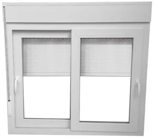 Balconera PVC 1500x2100 Blanca 2 Hojas Oscilobatiente Vidrio Transparente :  : Bricolaje y herramientas