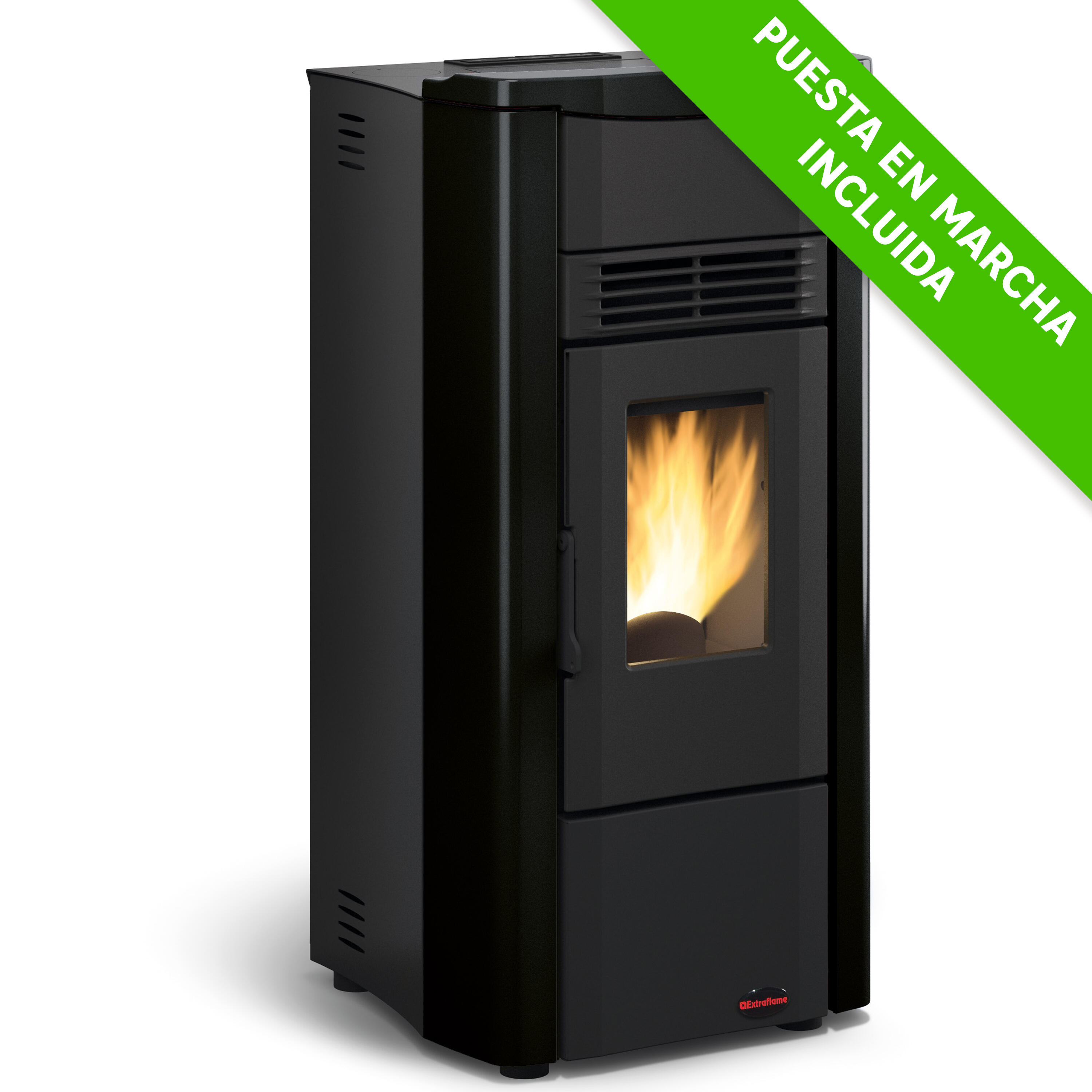 Estufa de pellet canalizable la nordica giusy plus evo 9 kw blanco