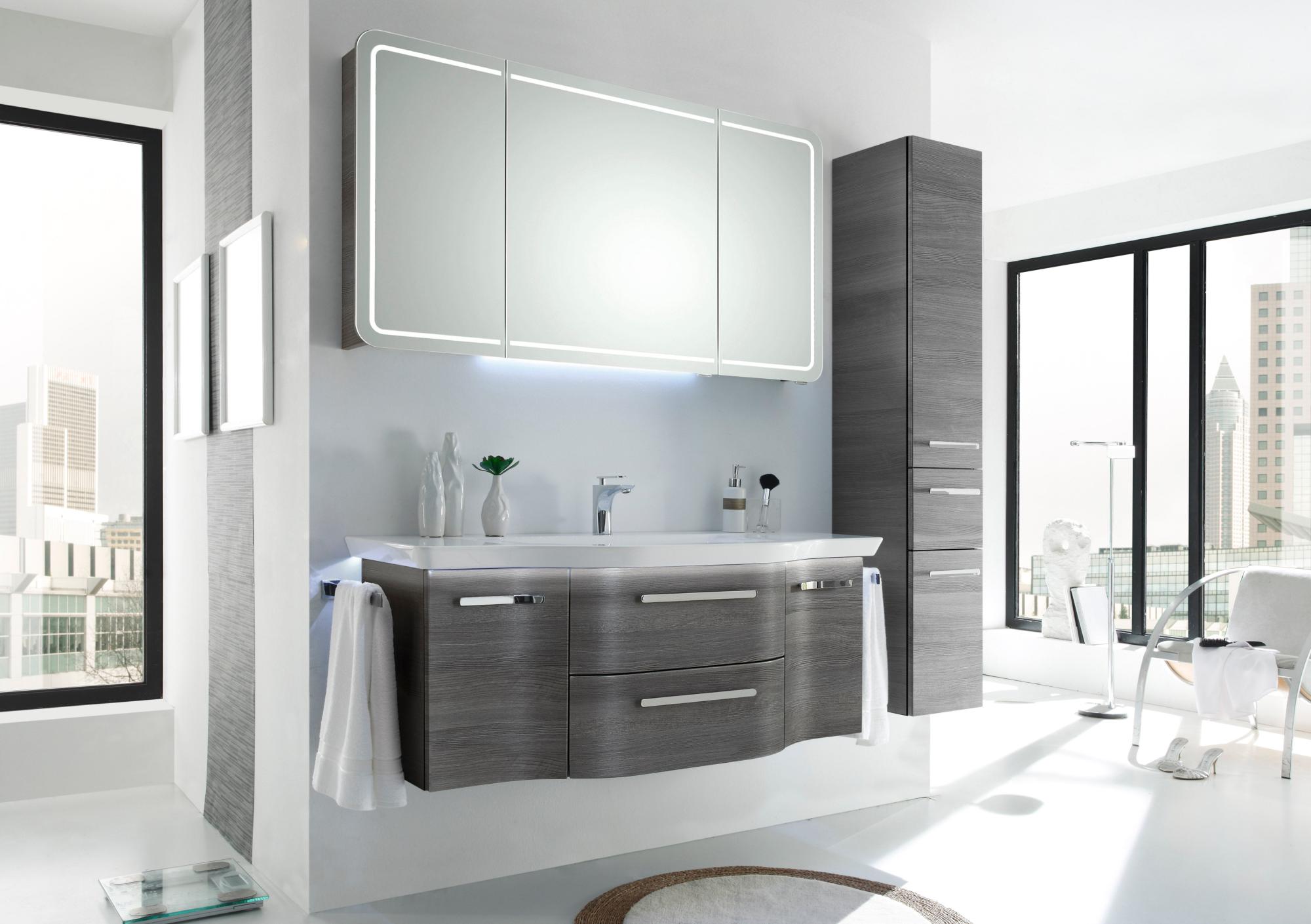 Mueble de baño con lavabo contea gris 125x50 cm de la marca Sin marca