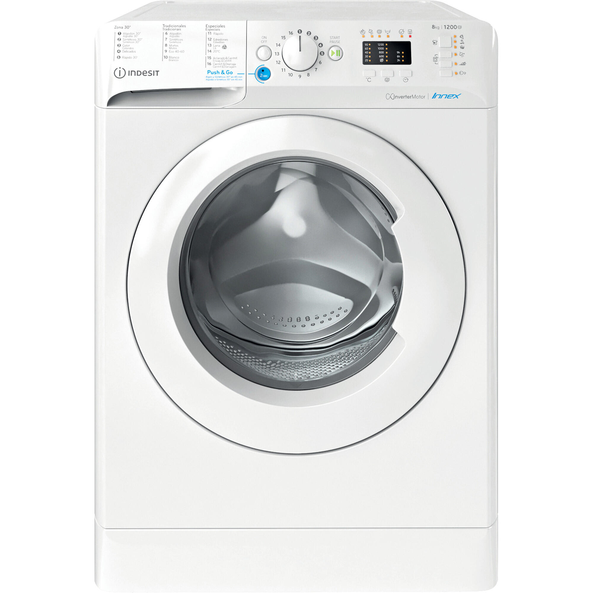 Lavadora INDESIT Bwa 81285X W Spt N De 8 Kg De Capacidad 1200 Rpm Clase ...